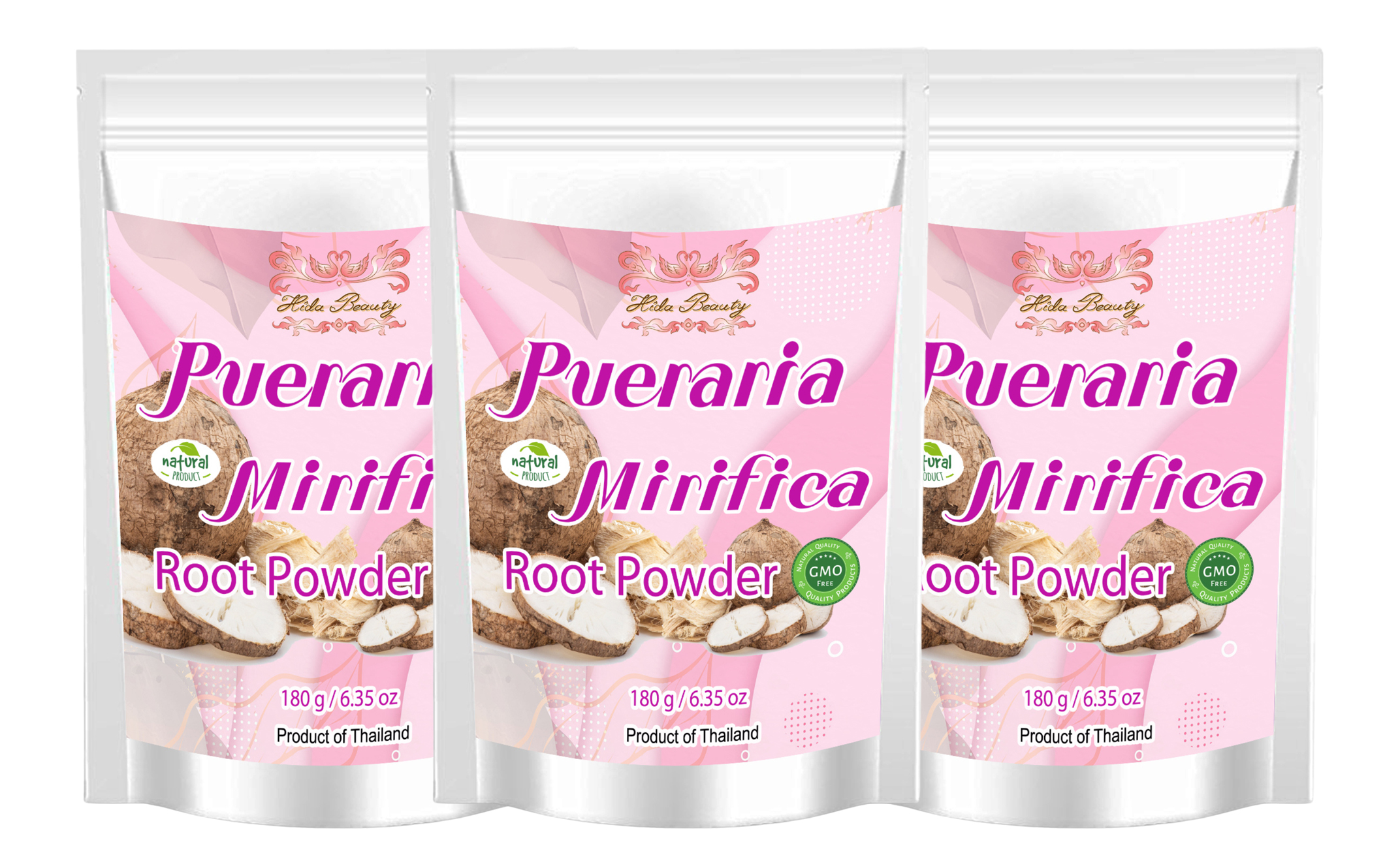 Pueraria mirifica Powder 180G 6.35Oz (Pack of 3)