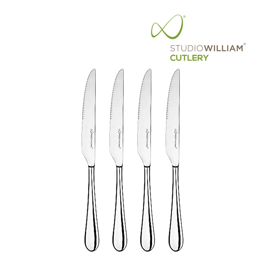 STUDIO WILLIAM Mulberry Mirror - Steak Knife 245 mm. (4 pieces/set)