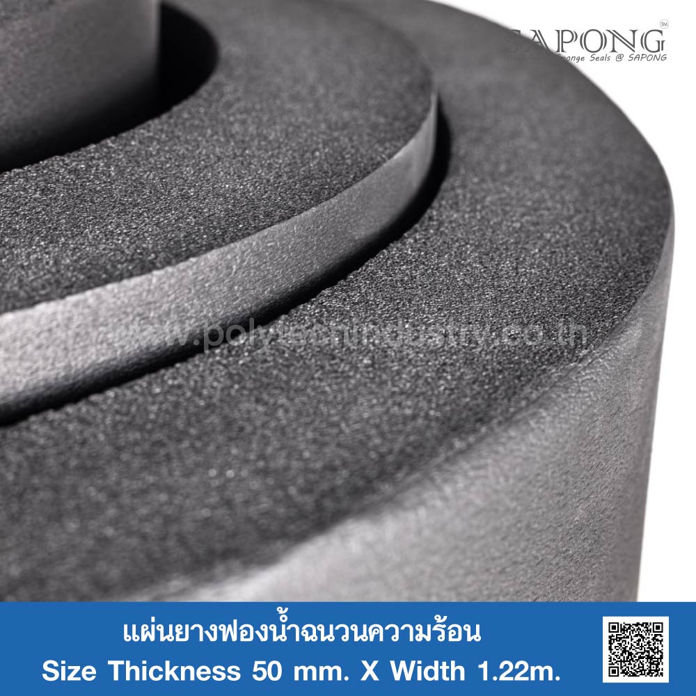 Thermal Insulation Sponge Rubber 50 mm polytechindustry