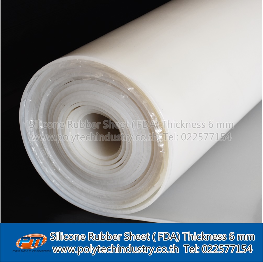 Translucent Silicone Rubber Sheet ( FDA) Thickness 6 mm - Polytechindustry