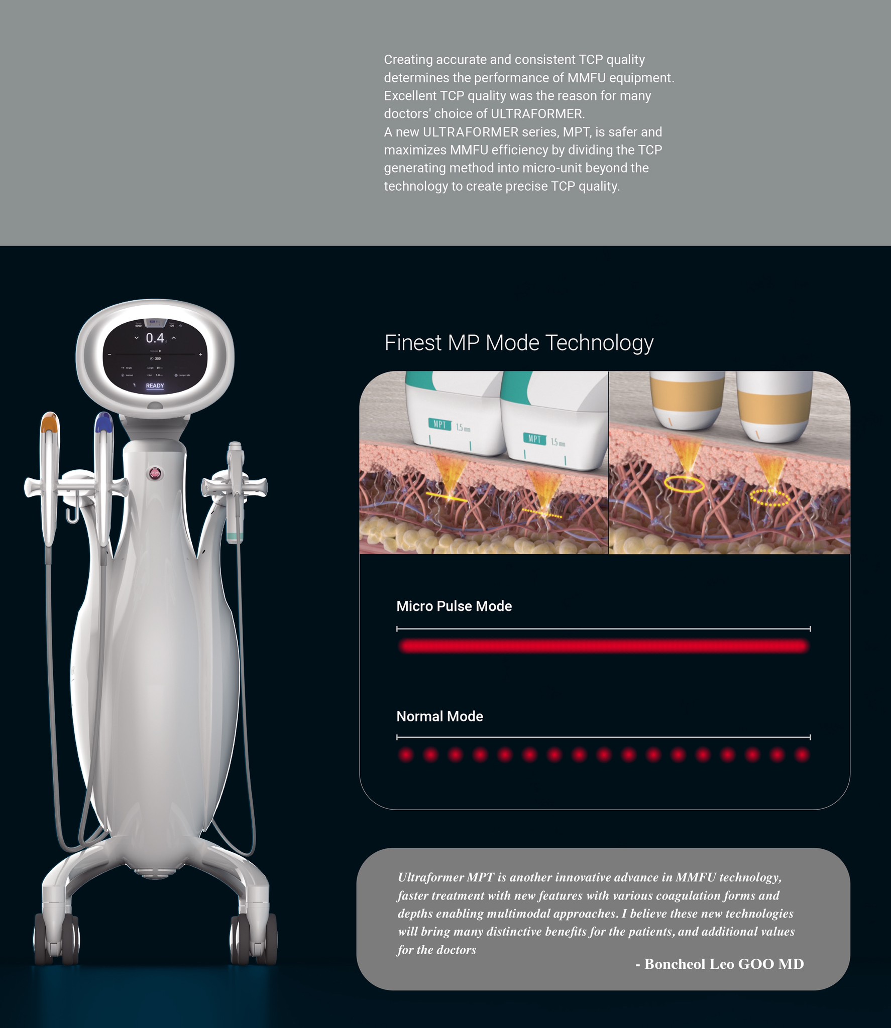 แนะนำนวัตกรรมยกกระชับผิวด้วยพลังงานคลื่นเสียง Hyperthermia Lifting Therapy: Ultraformer MPT Micro-Pulse Technology