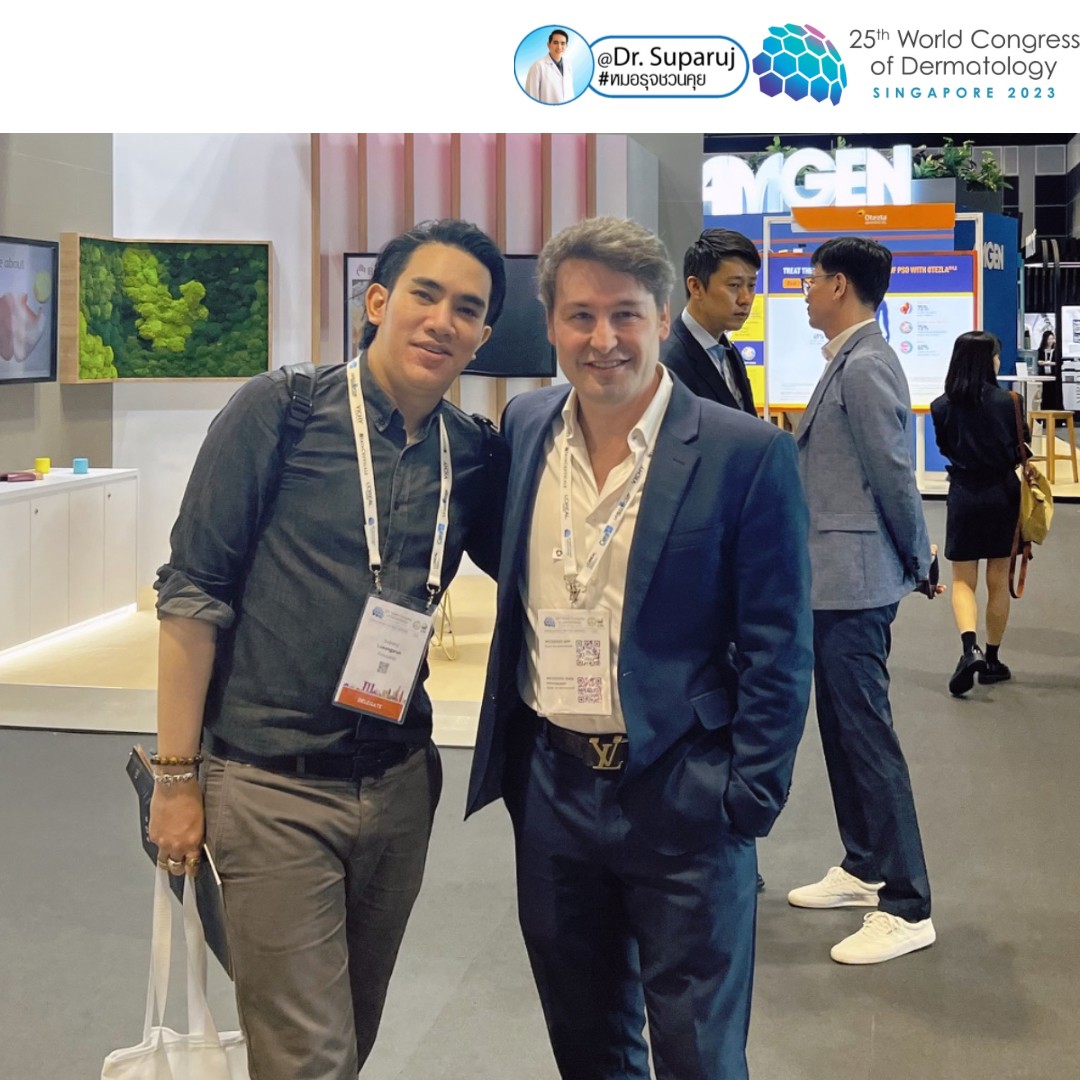 หมอรุจได้เข้าร่วมประชุม และนำเสนอผลงานวิจัยด้านการรักษาหลุมสิวแผลเป็นผมร่วงผมบาง ในงานประชุมแพทย์ผิวหนังระดับโลก World Congress of Dermatology WCD2023 ที่ประเทศสิงคโปร์ครับ หมอรุจได้เข้าร่วมประชุม และนำเสนอผลงานวิจัยด้านการรักษาหลุมสิวแผลเป็นผมร่วงผมบาง ในงานประชุมแพทย์ผิวหนังระดับโลก World Congress of Dermatology WCD2023 ที่ประเทศสิงคโปร์ครับ