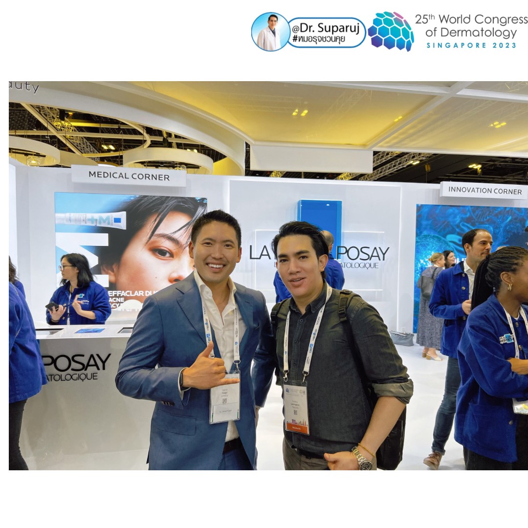 หมอรุจได้เข้าร่วมประชุม และนำเสนอผลงานวิจัยด้านการรักษาหลุมสิวแผลเป็นผมร่วงผมบาง ในงานประชุมแพทย์ผิวหนังระดับโลก World Congress of Dermatology WCD2023 ที่ประเทศสิงคโปร์ครับ หมอรุจได้เข้าร่วมประชุม และนำเสนอผลงานวิจัยด้านการรักษาหลุมสิวแผลเป็นผมร่วงผมบาง ในงานประชุมแพทย์ผิวหนังระดับโลก World Congress of Dermatology WCD2023 ที่ประเทศสิงคโปร์ครับ