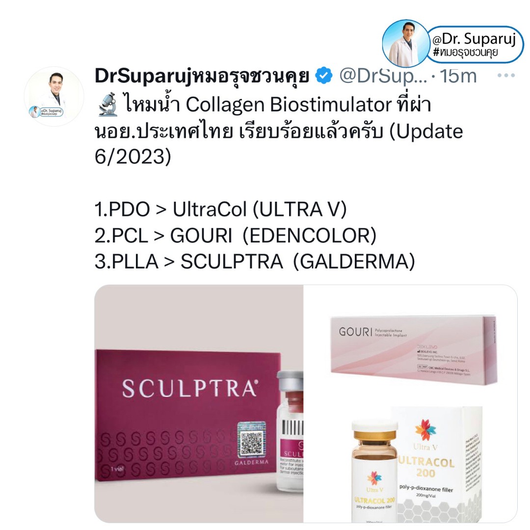 Update เทคนิคกระตุ้นการสร้างคอลลาเจนในผิวหนังลดเลือนริ้วรอย: Collagen Biostimulator Update เทคนิคกระตุ้นการสร้างคอลลาเจนในผิวหนังลดเลือนริ้วรอย: Collagen Biostimulator