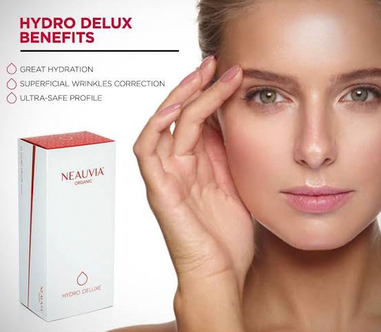 Update Skin Booster ตัวใหม่ Neauvia Hydro Deluxe: Calcium Hydroxyapatite CaHA สร้างคอลลาเจนหลุมสิว Collagen Biostimulator + Non Cross-linked Hyaluronic Acid (HA) ให้ความชุ่มชื้นผิว Skin Booster ครับ