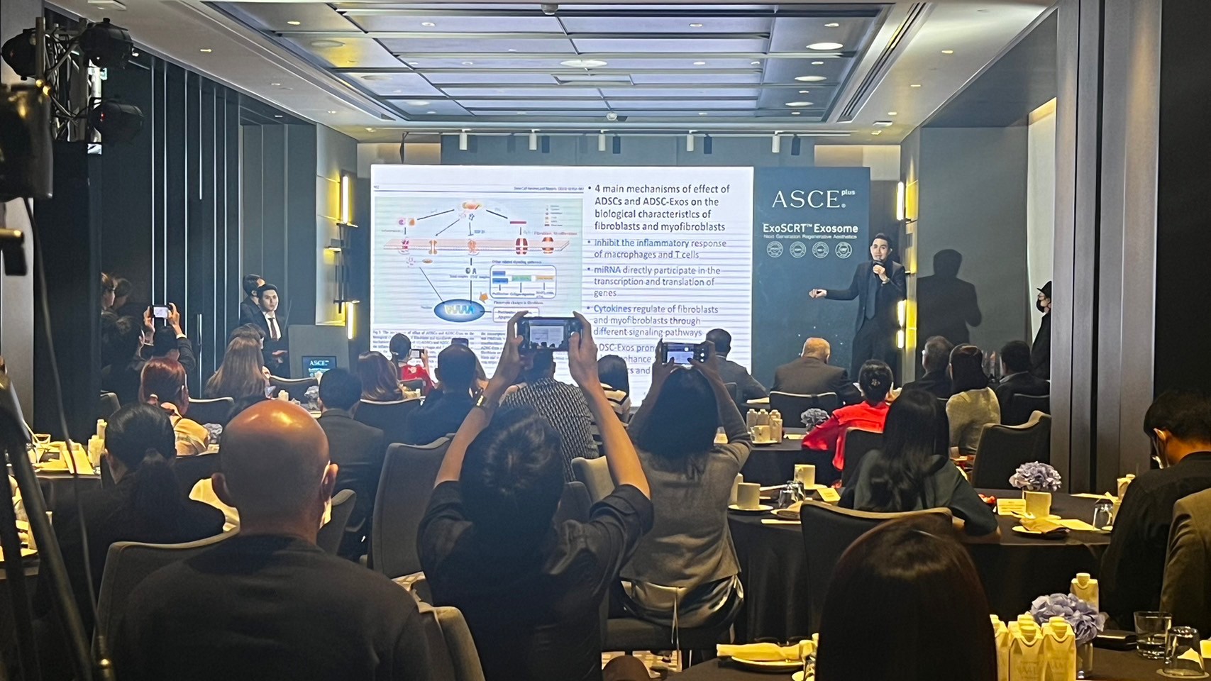 ผศ.นพ. ศุภะรุจ เลื่องอรุณ (หมอรุจ) ได้รับเชิญเป็นวิทยากร แชร์เทคนิคๆการดูแลหลุมสิว แผลเป็น ผมร่วงผมบางด้วยการใช้ Exosomes ในงานสัมมนา The Aesthetic Secret of Exosome based on Scientific Data ผศ.นพ. ศุภะรุจ เลื่องอรุณ (หมอรุจ) ได้รับเชิญเป็นวิทยากร แชร์เทคนิคๆการดูแลหลุมสิว แผลเป็น ผมร่วงผมบางด้วยการใช้ Exosomes ในงานสัมมนา The Aesthetic Secret of Exosome based on Scientific Data