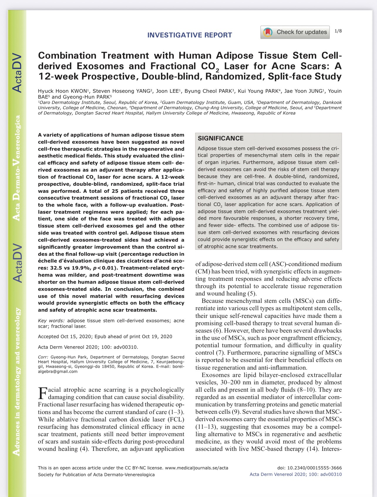 แนะนำเทคนิคในการดูแลหลุมสิว: Exosome ใน การรักษาหลุมสิว (Exosome & acne scar treatment) แนะนำเทคนิคในการดูแลหลุมสิว: Exosome ใน การรักษาหลุมสิว (Exosome & acne scar treatment)