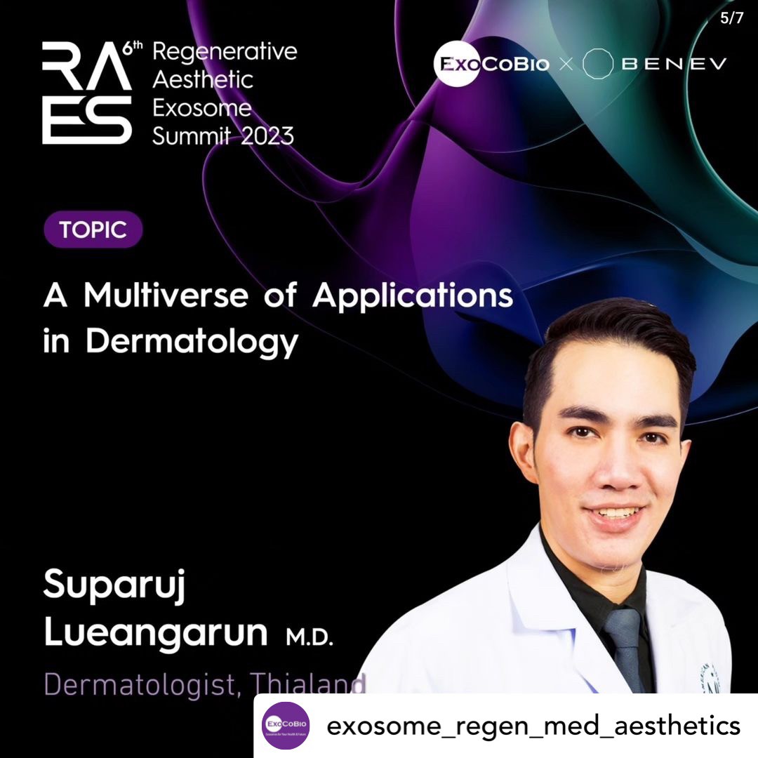 ผู้ช่วยศาสตราจารย์ นายแพทย์ ศุภะรุจ เลื่องอรุณ (หมอรุจ) ได้รับเกียรติร่วมบรรยาย Clinical Aplication of Exosomes และได้รับรางวัล CLINICAL CASE Award ผู้ช่วยศาสตราจารย์ นายแพทย์ ศุภะรุจ เลื่องอรุณ (หมอรุจ) ได้รับเกียรติร่วมบรรยาย Clinical Aplication of Exosomes และได้รับรางวัล CLINICAL CASE Award