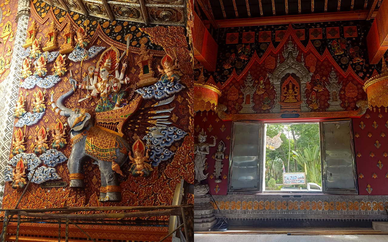 ออกแบบ วัดศรีดอนมูล สารภี เชียงใหม่ Watsridonmoon Chiang Mai