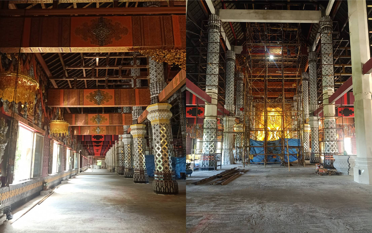 ออกแบบ วัดศรีดอนมูล สารภี เชียงใหม่ Watsridonmoon Chiang Mai