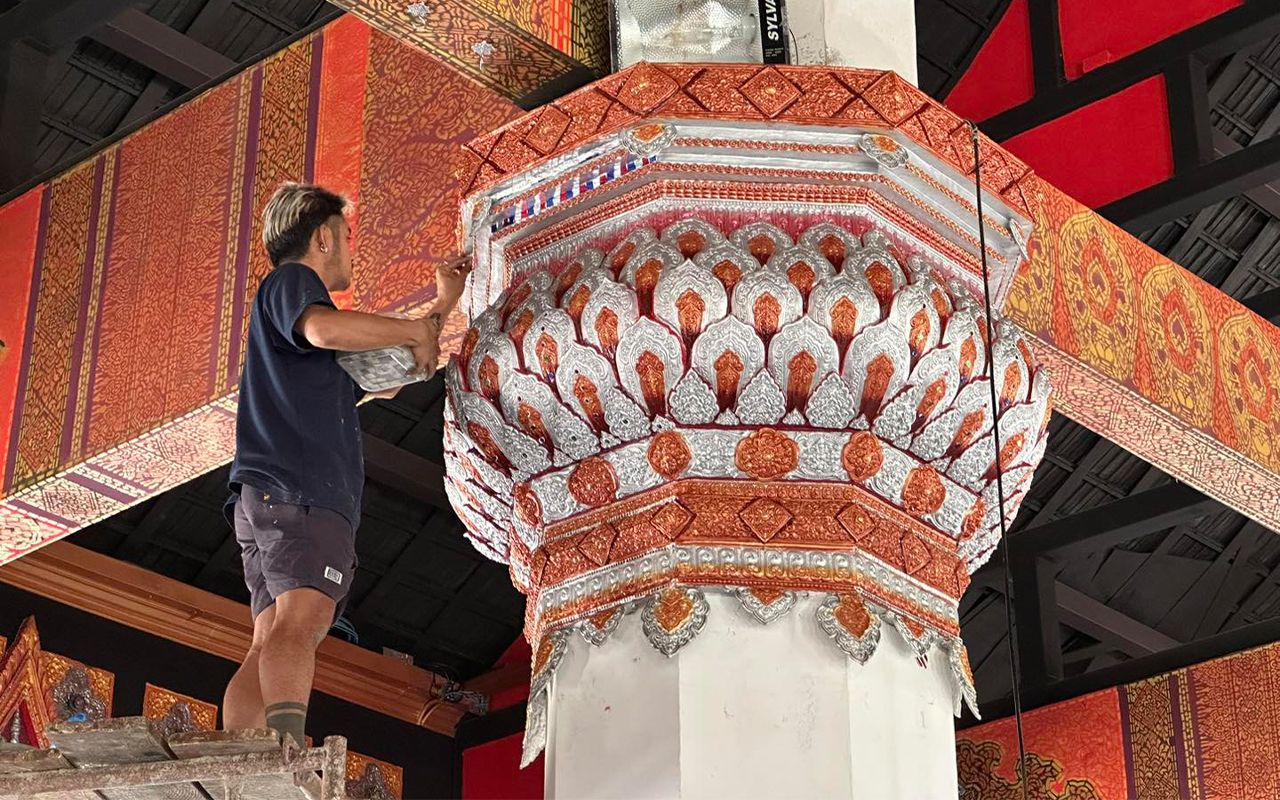 ออกแบบ วัดศรีดอนมูล สารภี เชียงใหม่ Watsridonmoon Chiang Mai