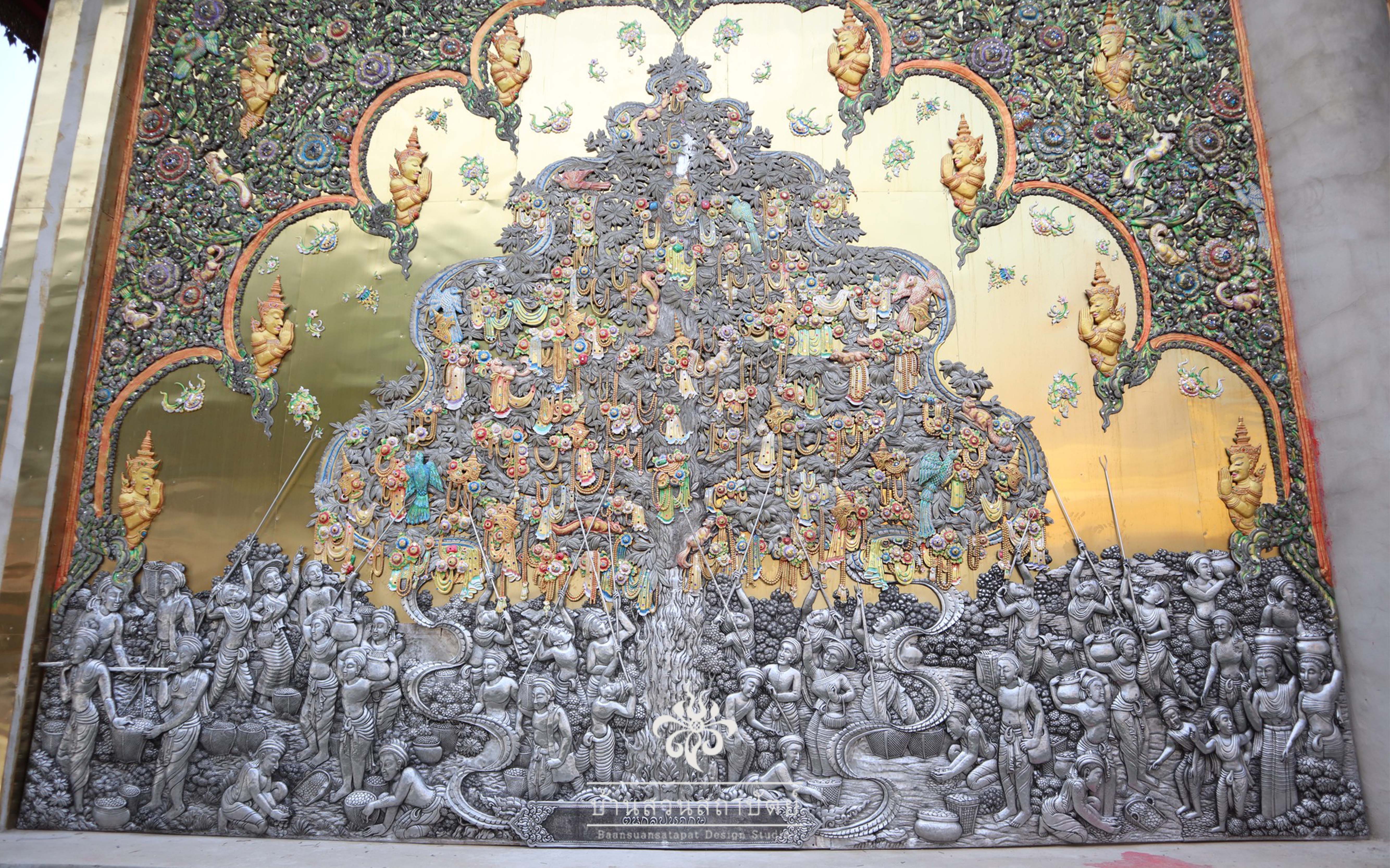 ออกแบบ วัดศรีดอนมูล สารภี เชียงใหม่ Watsridonmoon Chiang Mai