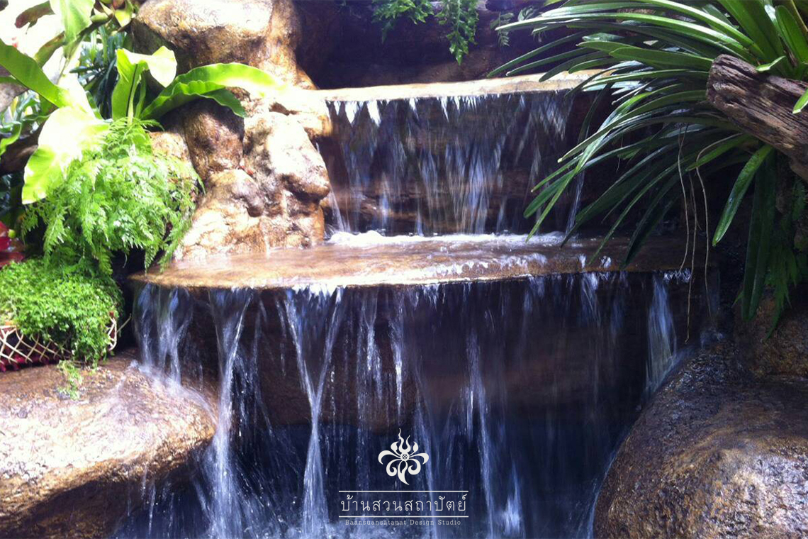 ออกแบบ จัดสวน น้ำตก หินเทียม ราคาถูก เชียงใหม่ ชลบุรี พัทยา เชียงดาว