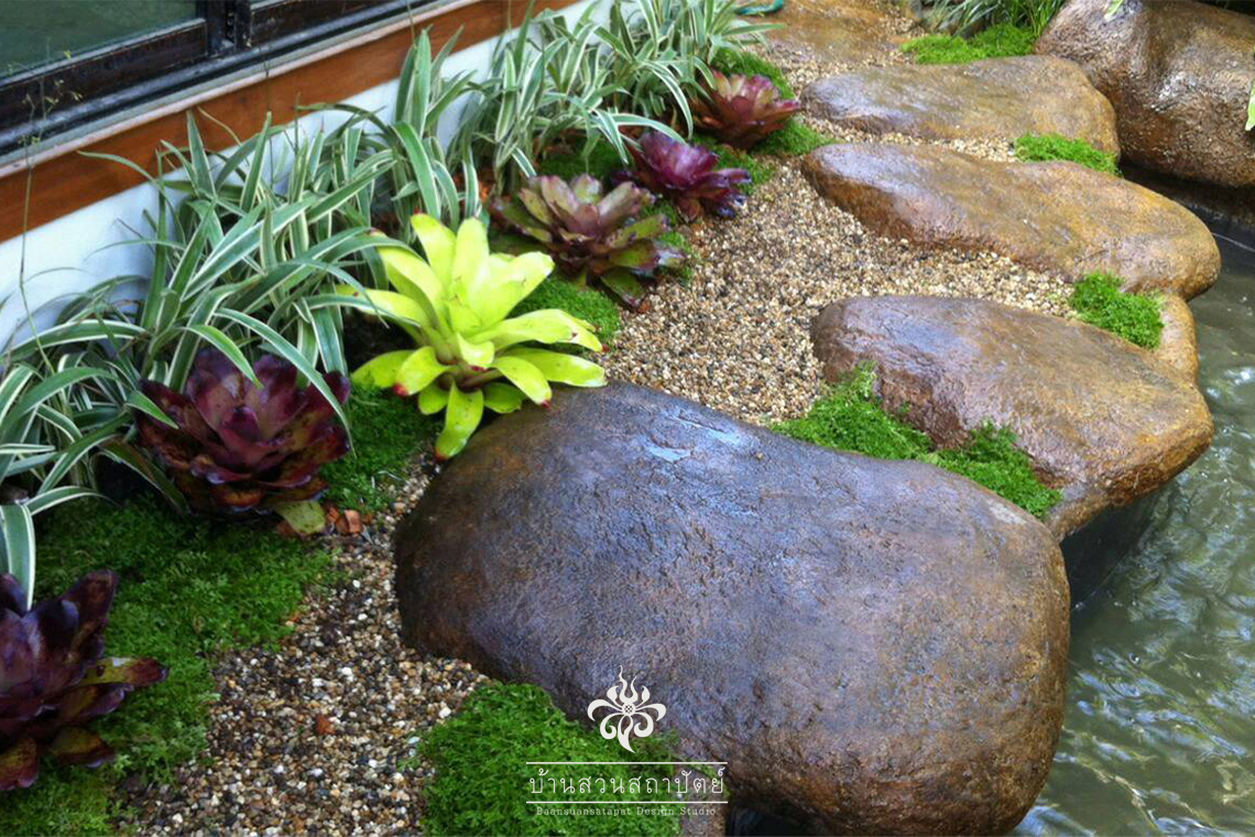 ออกแบบ จัดสวน น้ำตก หินเทียม ราคาถูก เชียงใหม่ ชลบุรี พัทยา เชียงดาว