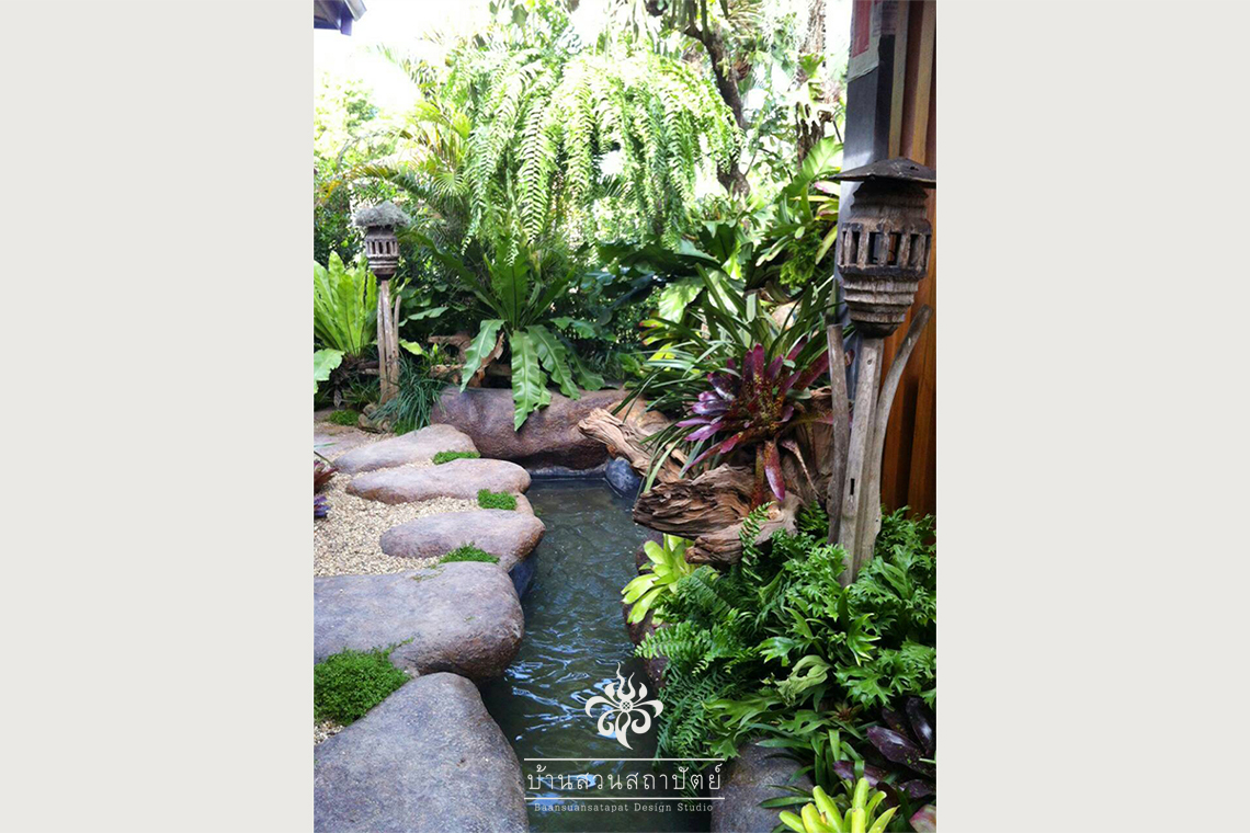 ออกแบบ จัดสวน น้ำตก หินเทียม ราคาถูก เชียงใหม่ ชลบุรี พัทยา เชียงดาว