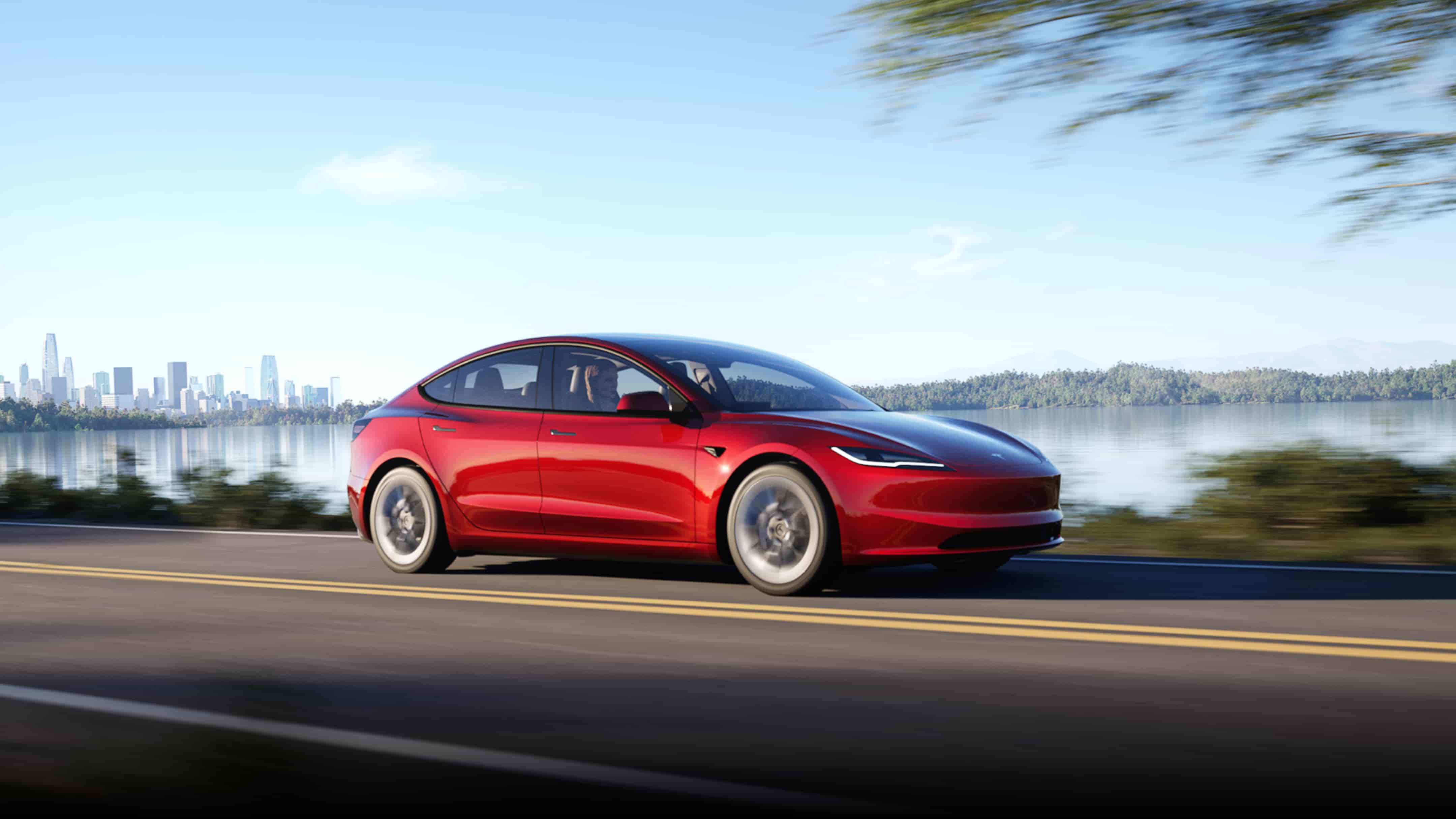 รถ EV Tesla Model 3