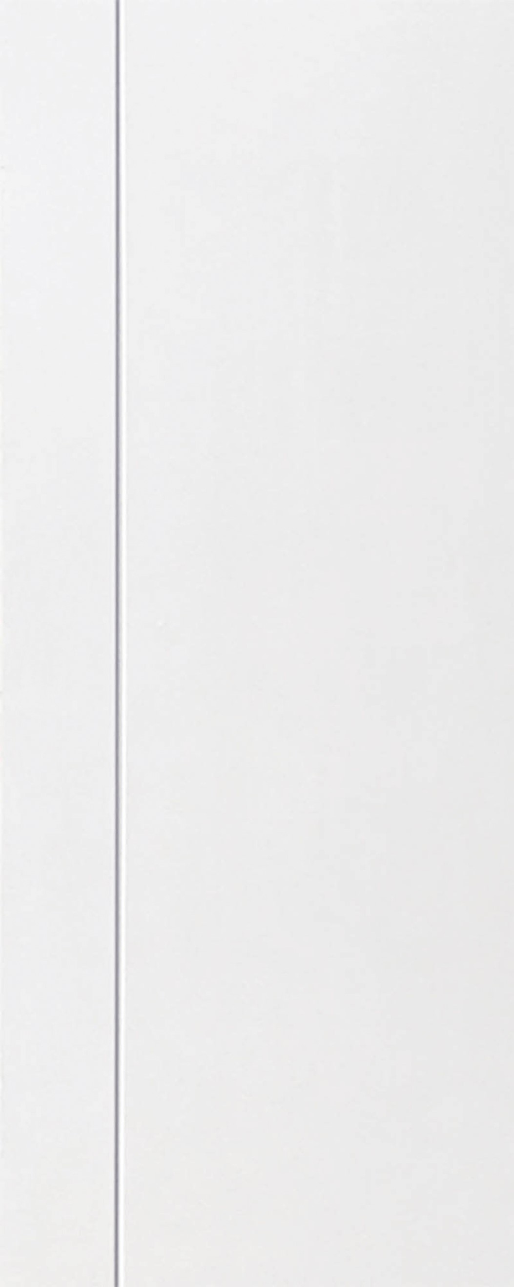ประตูUPVC ผิวหน้าลายไม้ สีขาว เซาะร่องสำเร็จรูป 1 เส้นตรง