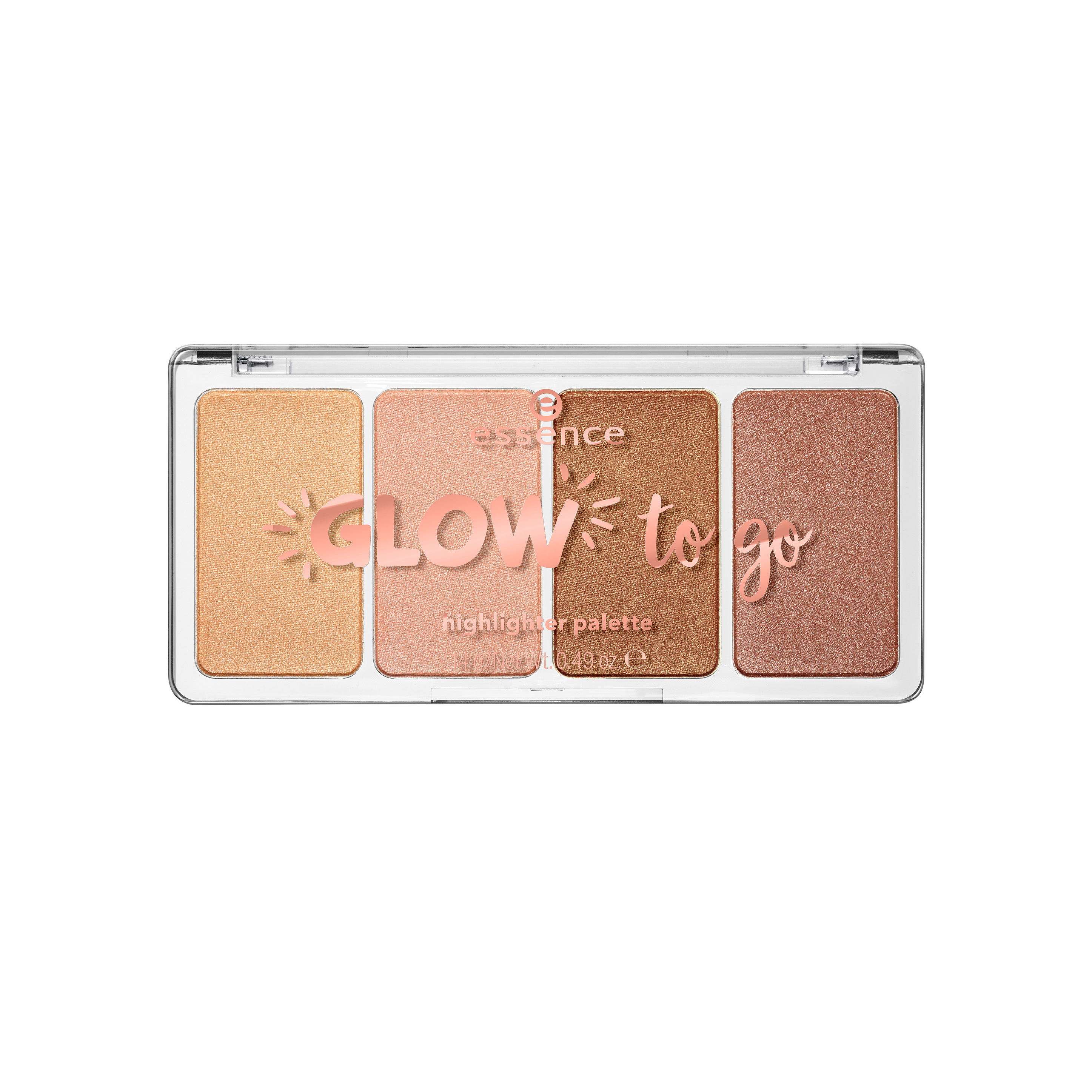 essence glow to go highlighter palette 10