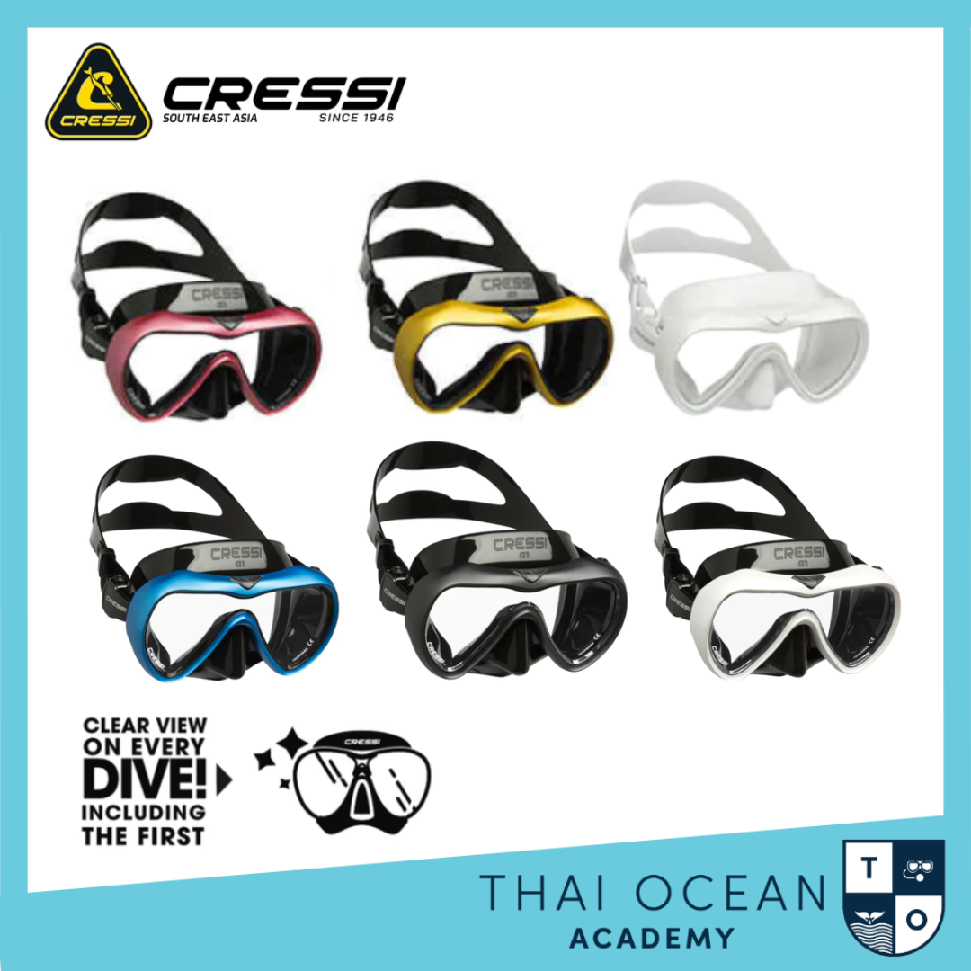 Cressi A1 Scuba Diving mask (Clear Lens)