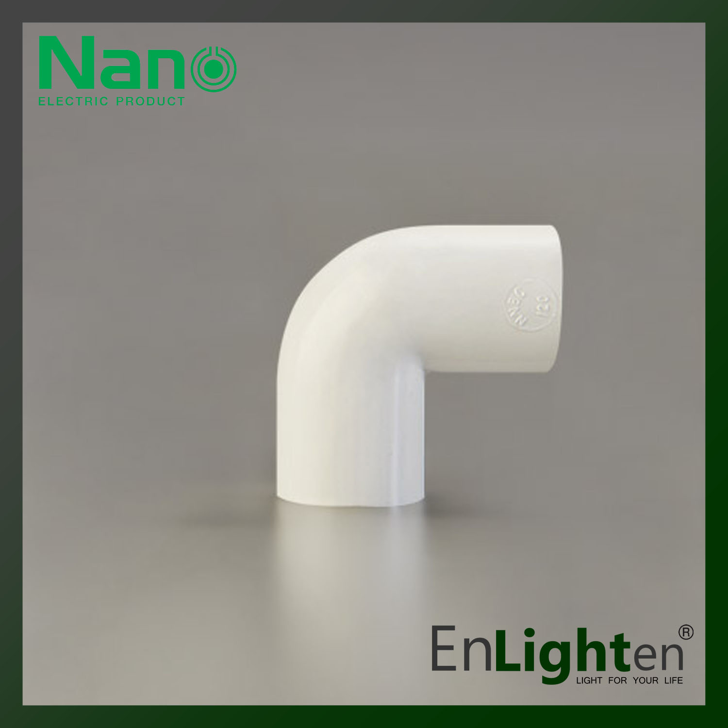 Bending Coupling PVC 20 MM. NANO (white) NNBC20W