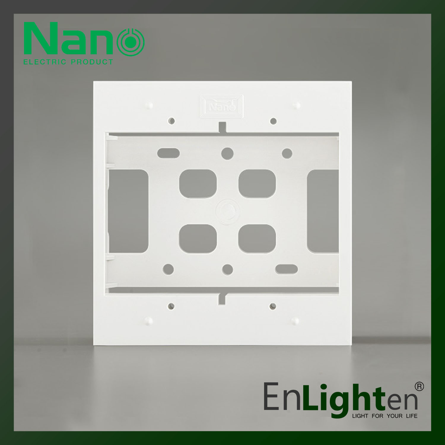 Electrical Wall Box 4 x 4 (white) NANO404-1 (new version)