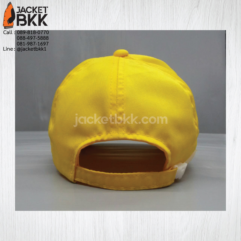 ผลงาน - งานหมวกแก๊ปสีเหลืองพร้อมงานปัก #SuanDek