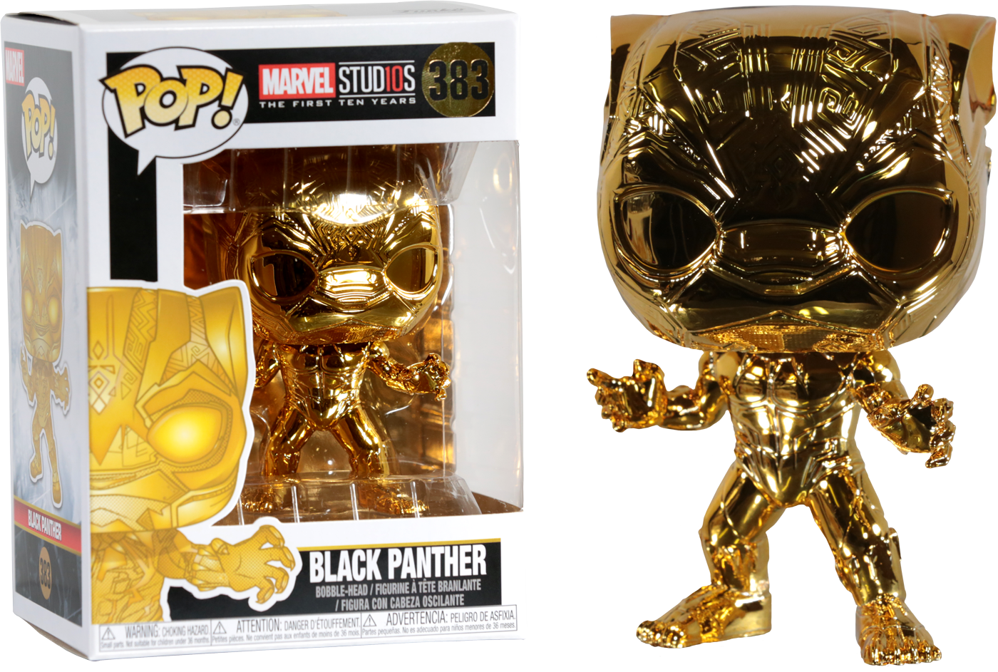 Gold Chrome Black Panther #383 Funko Pop! Marvel : Black Panther