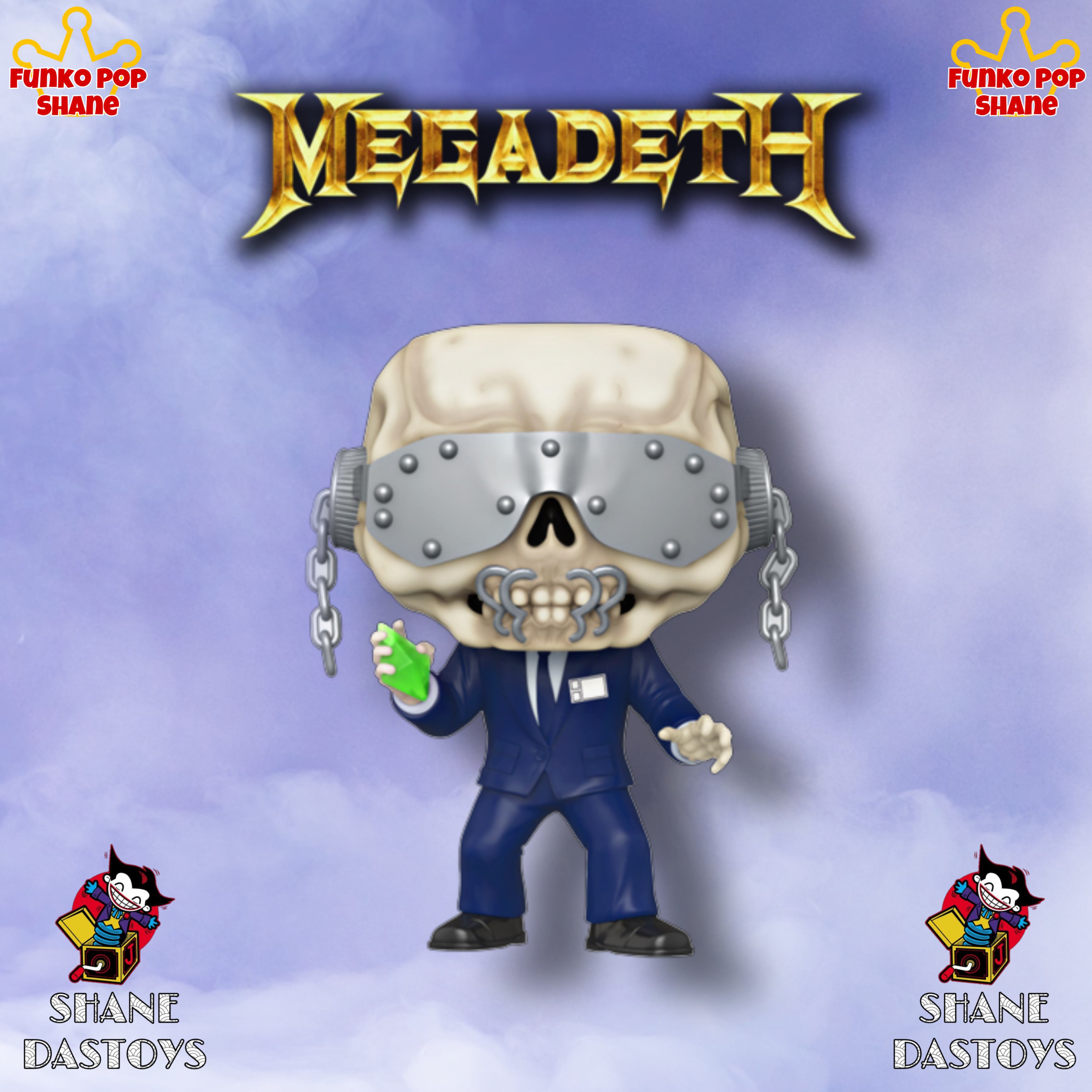 Funko Pop! ROCKS Megadeth Vic Rattlehead shanedastoys