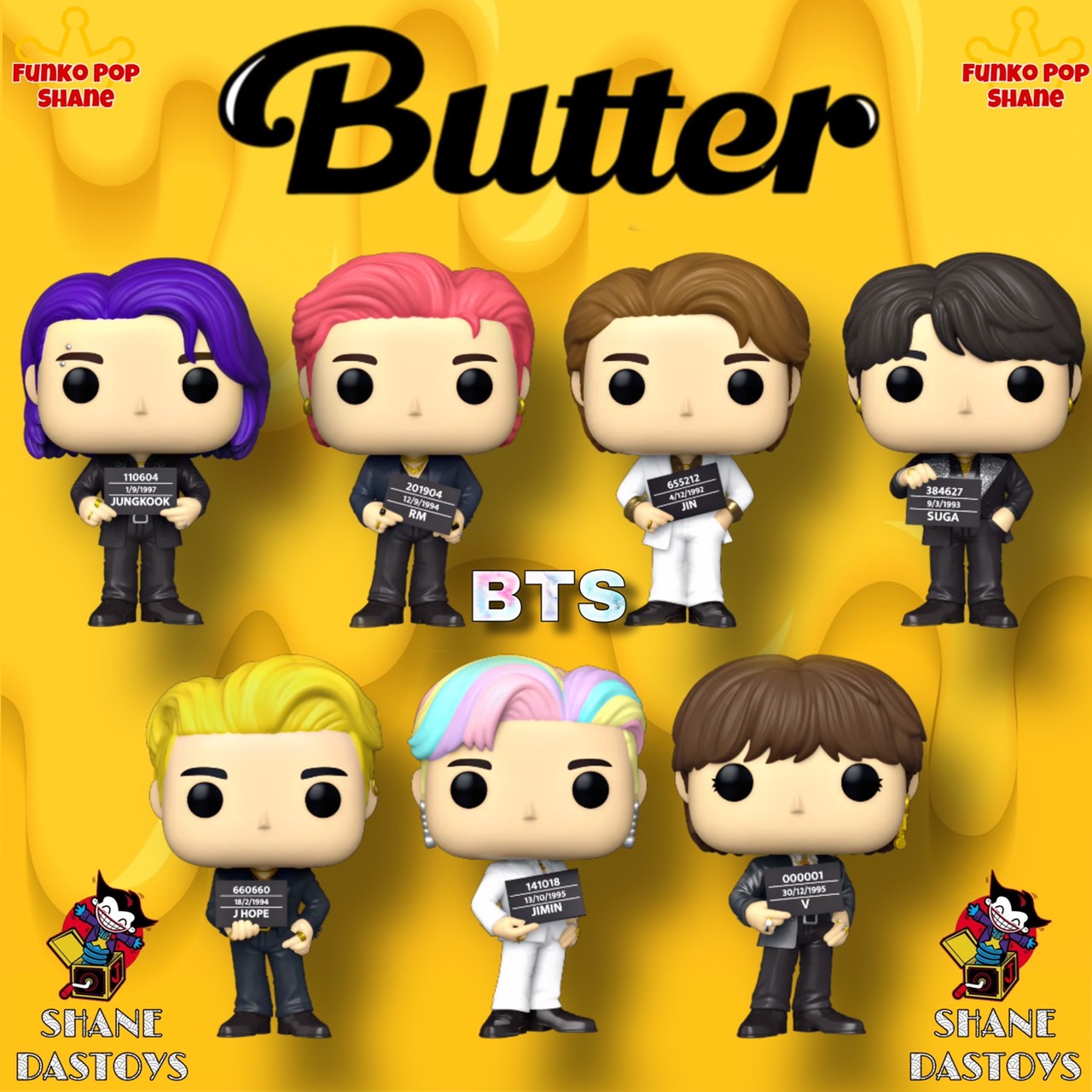 Funko Pop! ROCKS : BTS Butter - shanedastoys