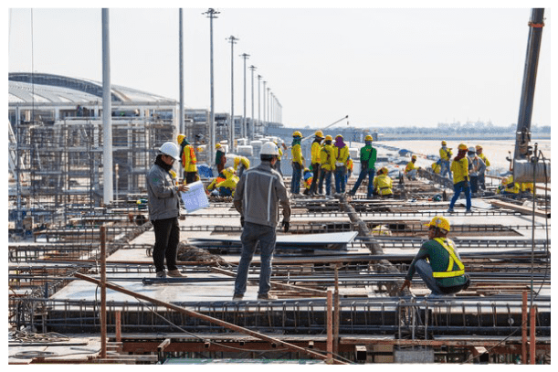 หน้างานก่อสร้าง