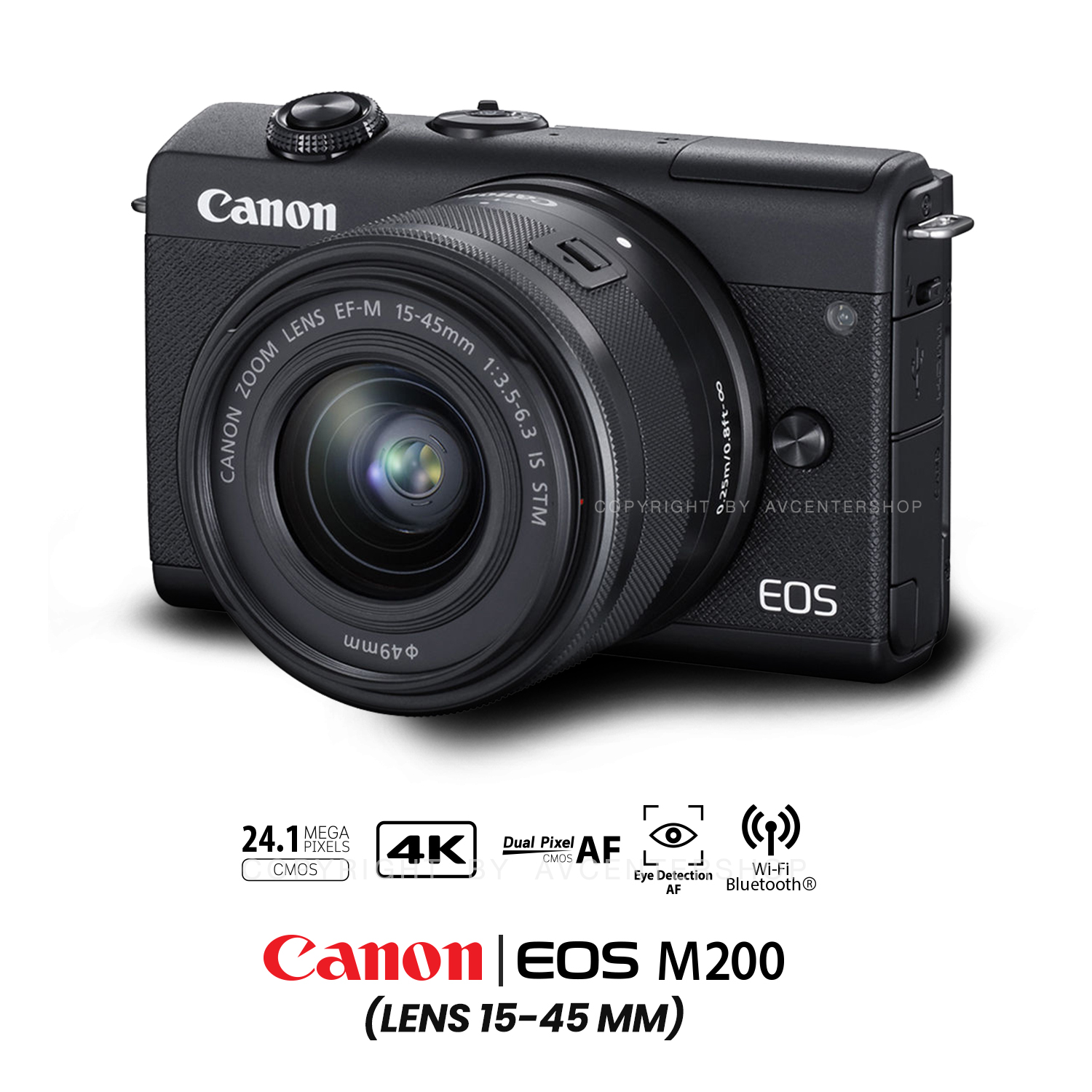Canon EOS M200 kit 15-45 mm.