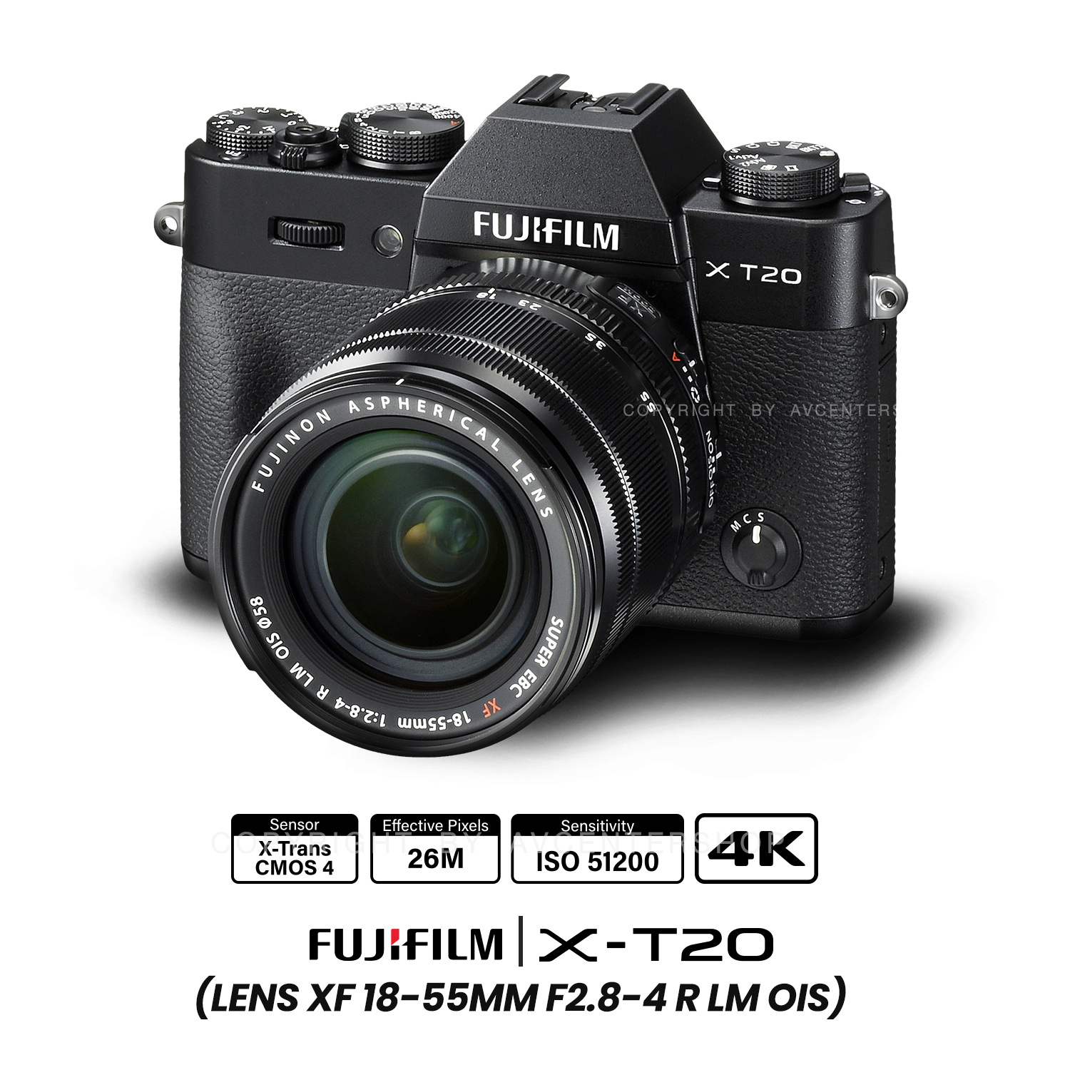 Fujifilm X-T20 kit 18-55 mm.