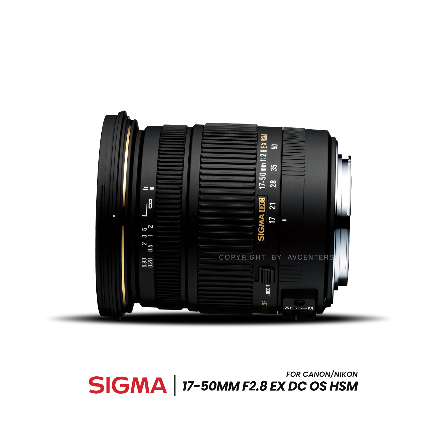 Sigma Lens 17-50 mm. F2.8 EX DC OS HSM