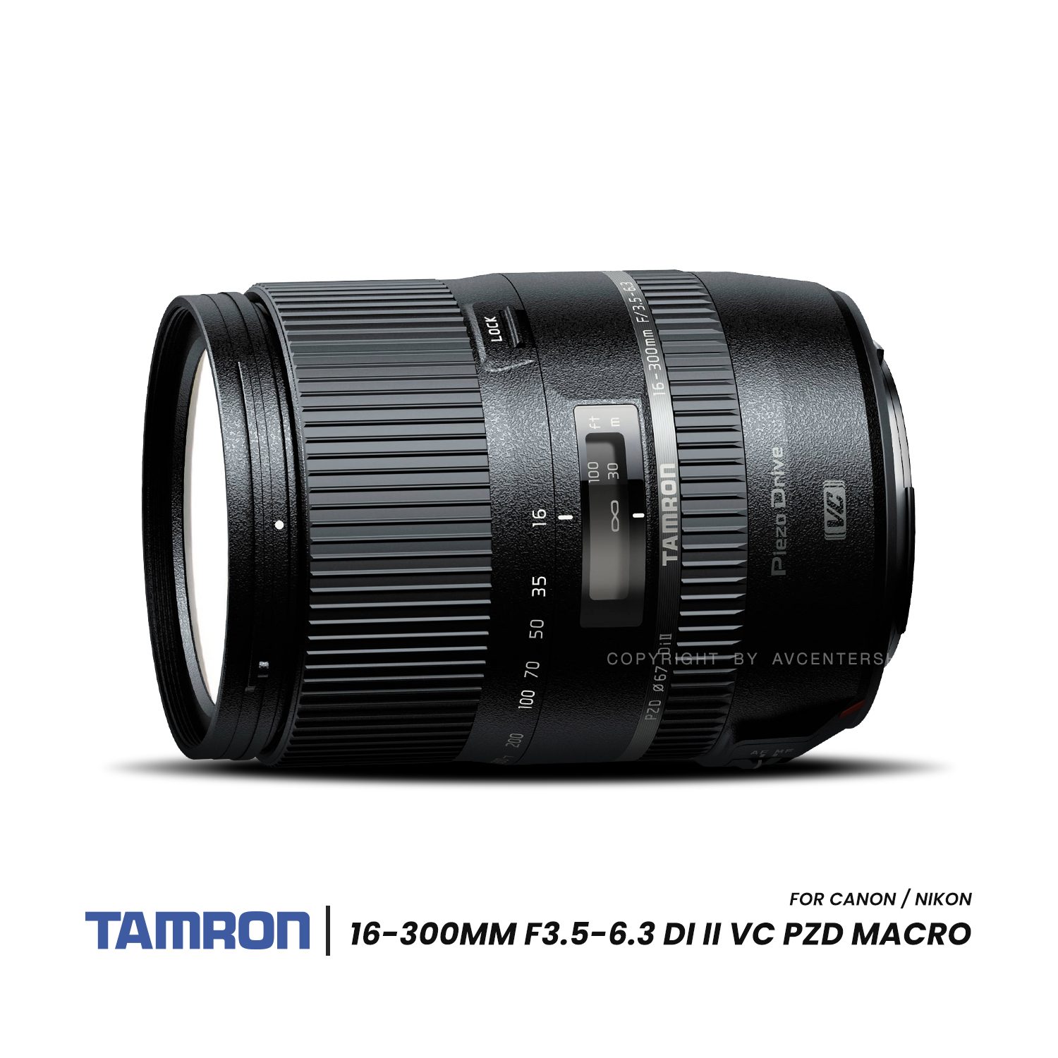 Tamron Lens 16-300 mm. F3.5-6.3 Di II VC PZD