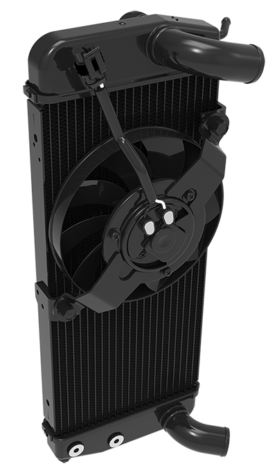 Product for motorbike - Radiator with fan - radicon