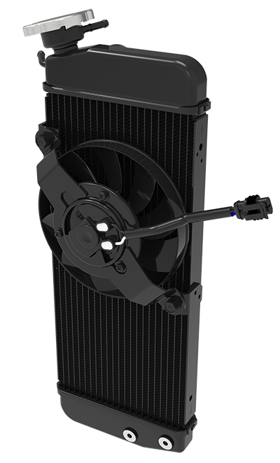 Product for motorbike - Radiator with fan - radicon