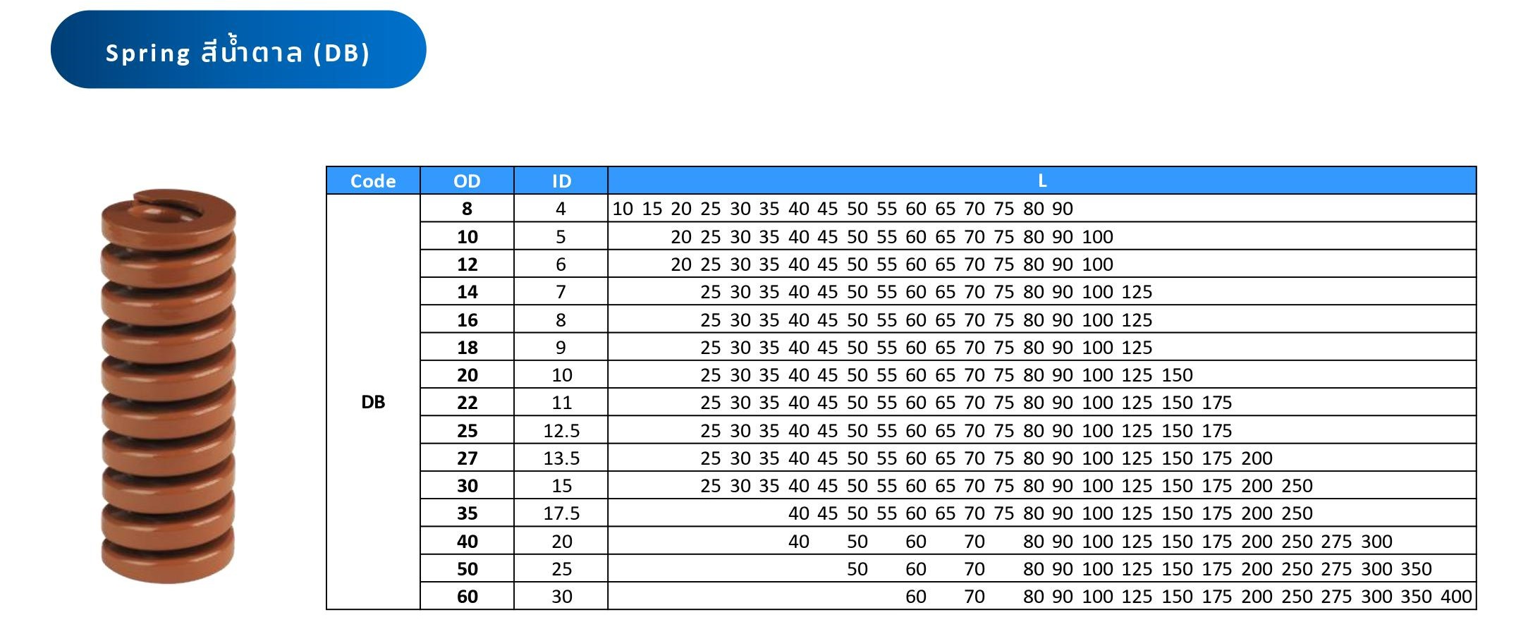 สปริงสีน้ำตาล Spring SWB - mastertechandsystems