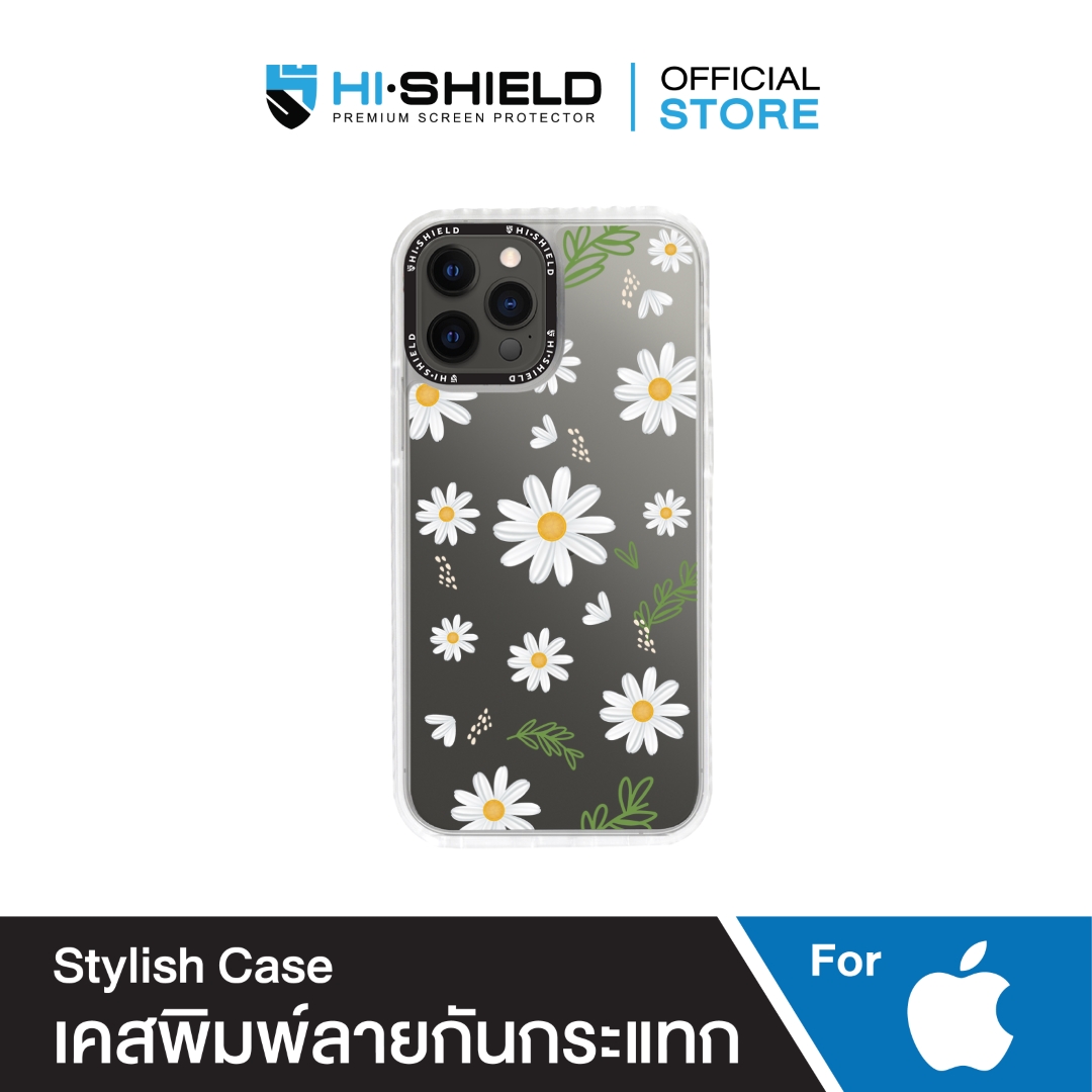 HI-SHIELD Stylish เคสใสกันกระแทก iPhone รุ่น Daisy [เคส iPhone14][เคส iPhone 13]