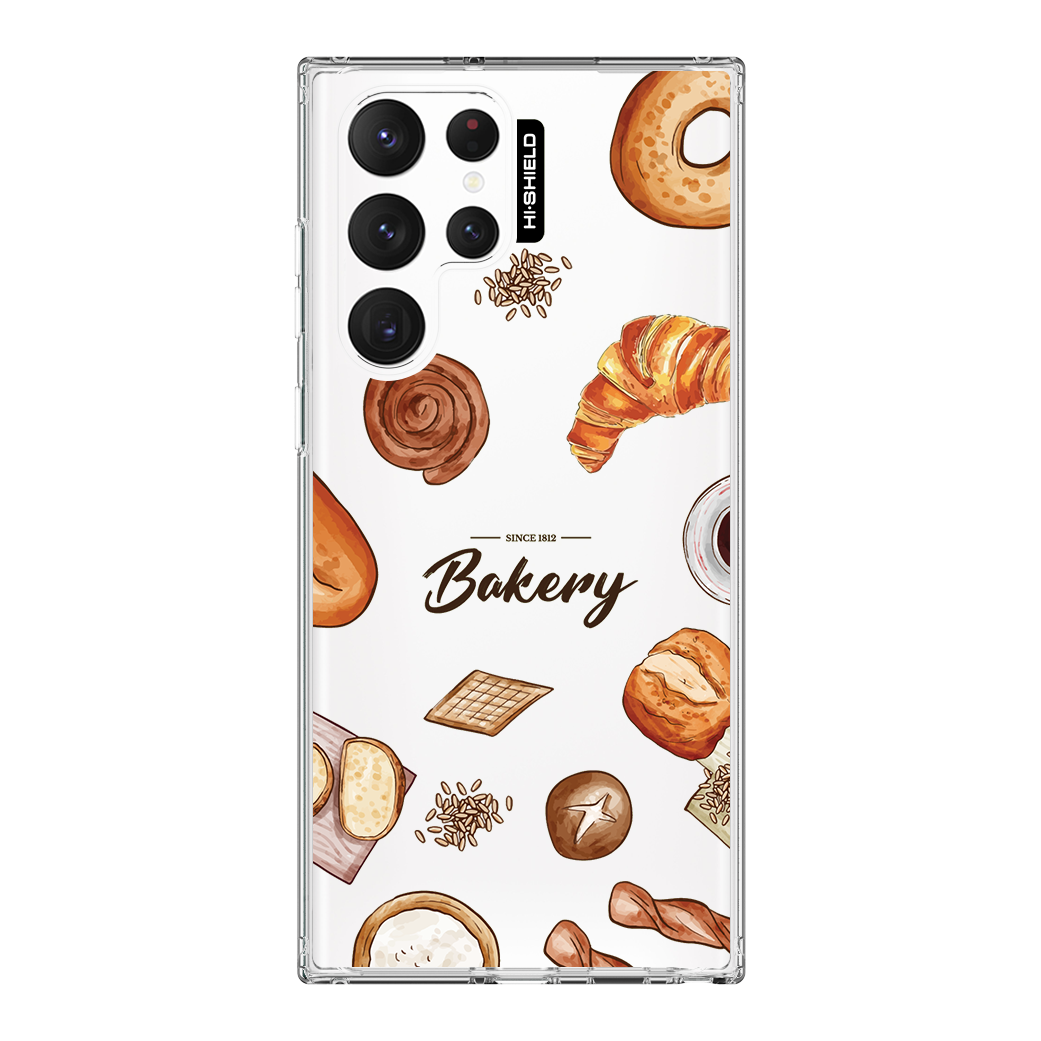 HI-SHIELD Stylish เคสใสกันกระแทก Samsung S22ultra รุ่น Bakery1