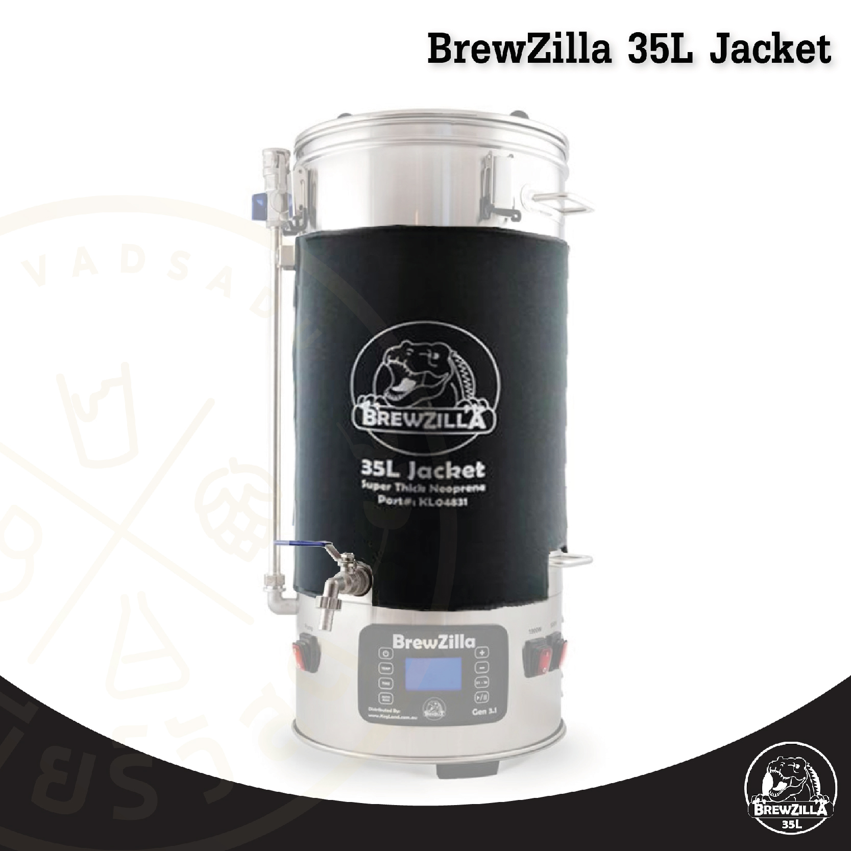 ผ้าคลุม อุปกรณ์เสริมหม้อต้ม BrewZilla 3.1 /35L Jacket