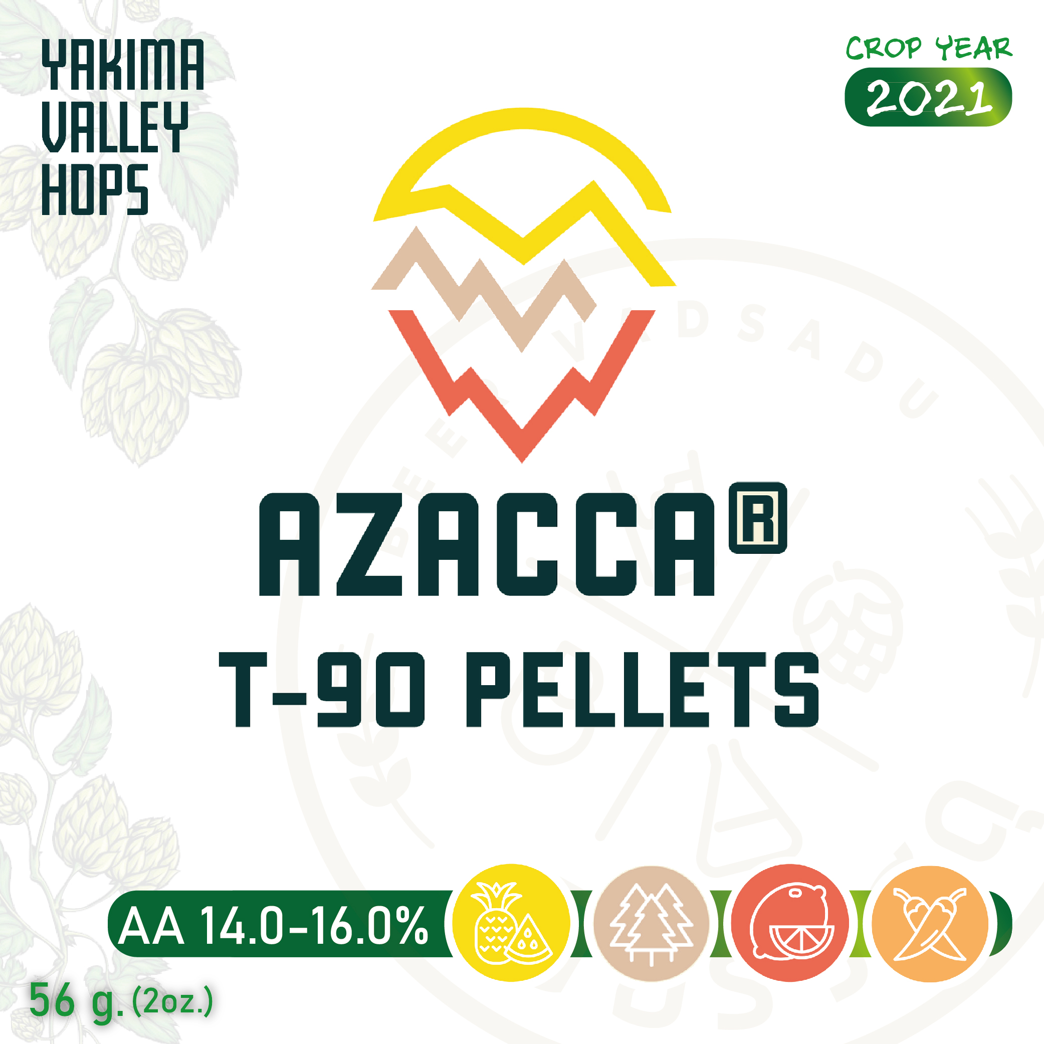 ฮอปทำเบียร์ Azacca Hops (56g.)