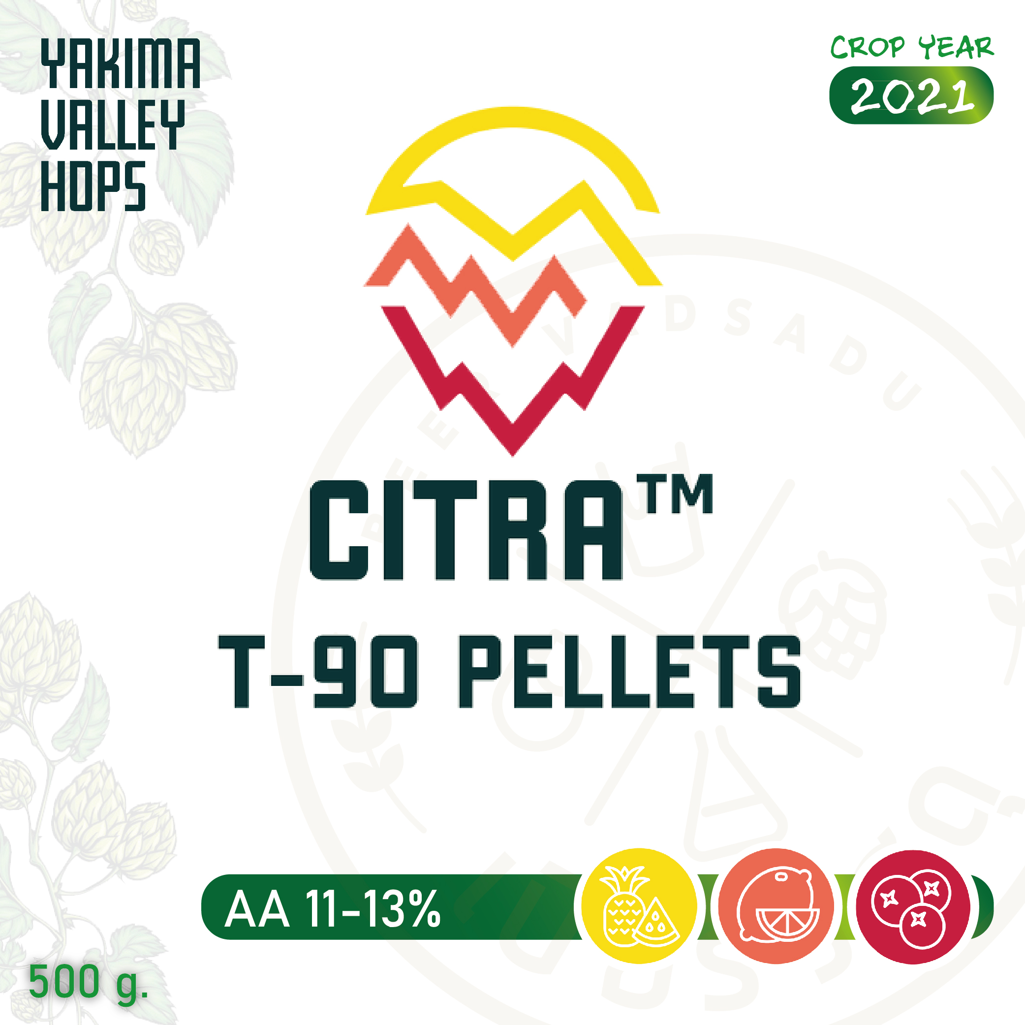 ฮอปทำเบียร์ Citra™ HOPS  500 กรัม (2021)