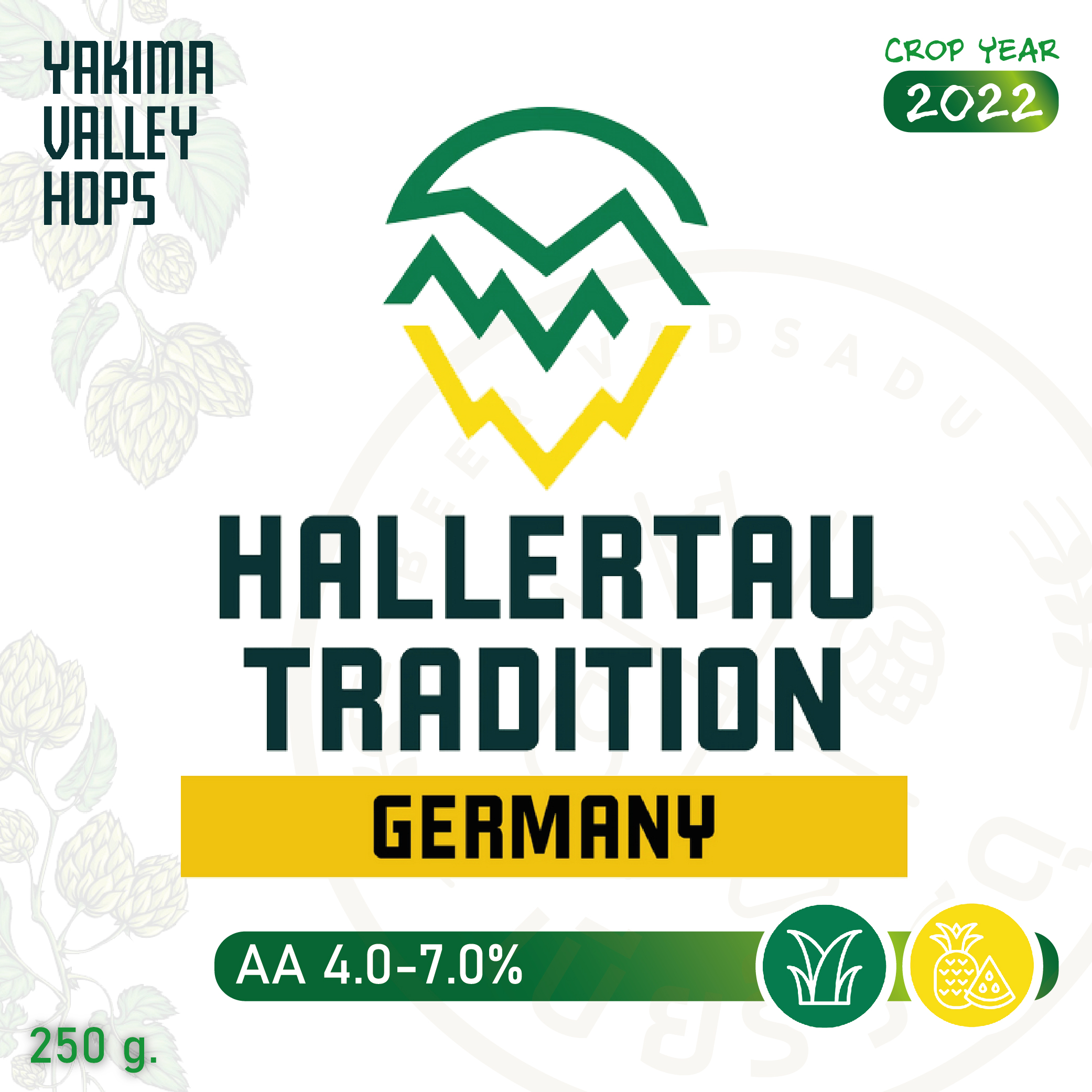 ฮอป Hallertau Tradition Hops 250 กรัม