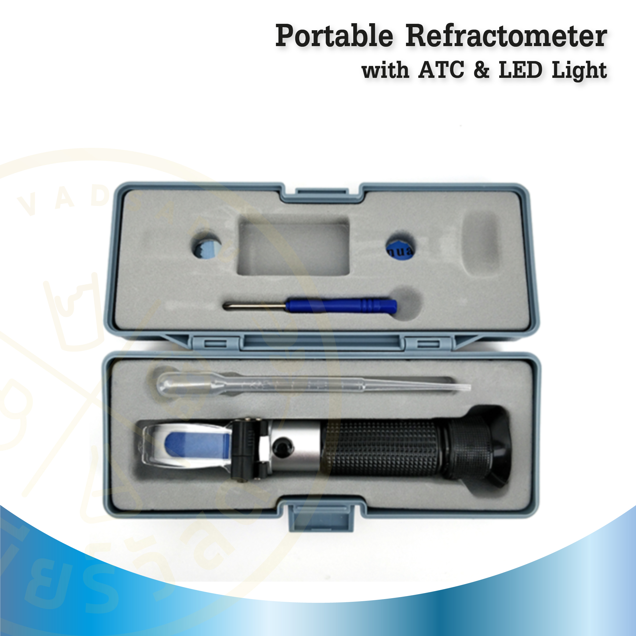 รีแฟลคโตเมเตอร์ Portable Refractometer with ATC & LED Light