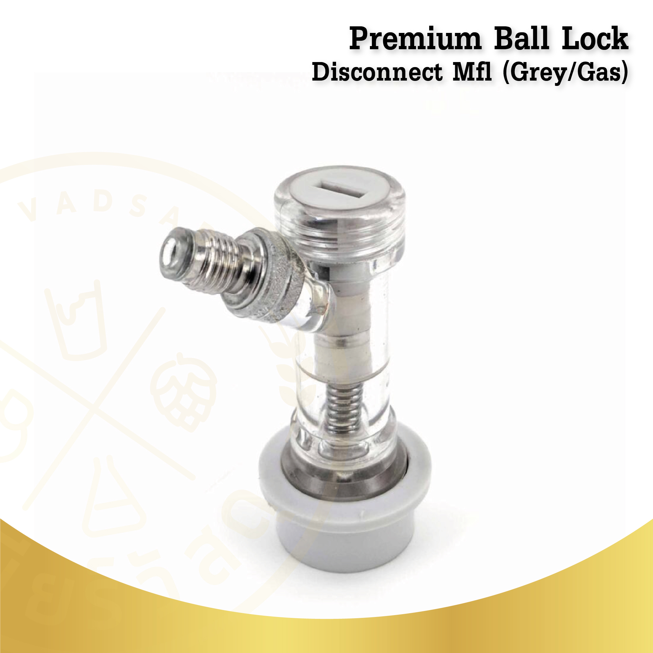 Premium Ball Lock Disconnect Mfl (Grey/Gas)