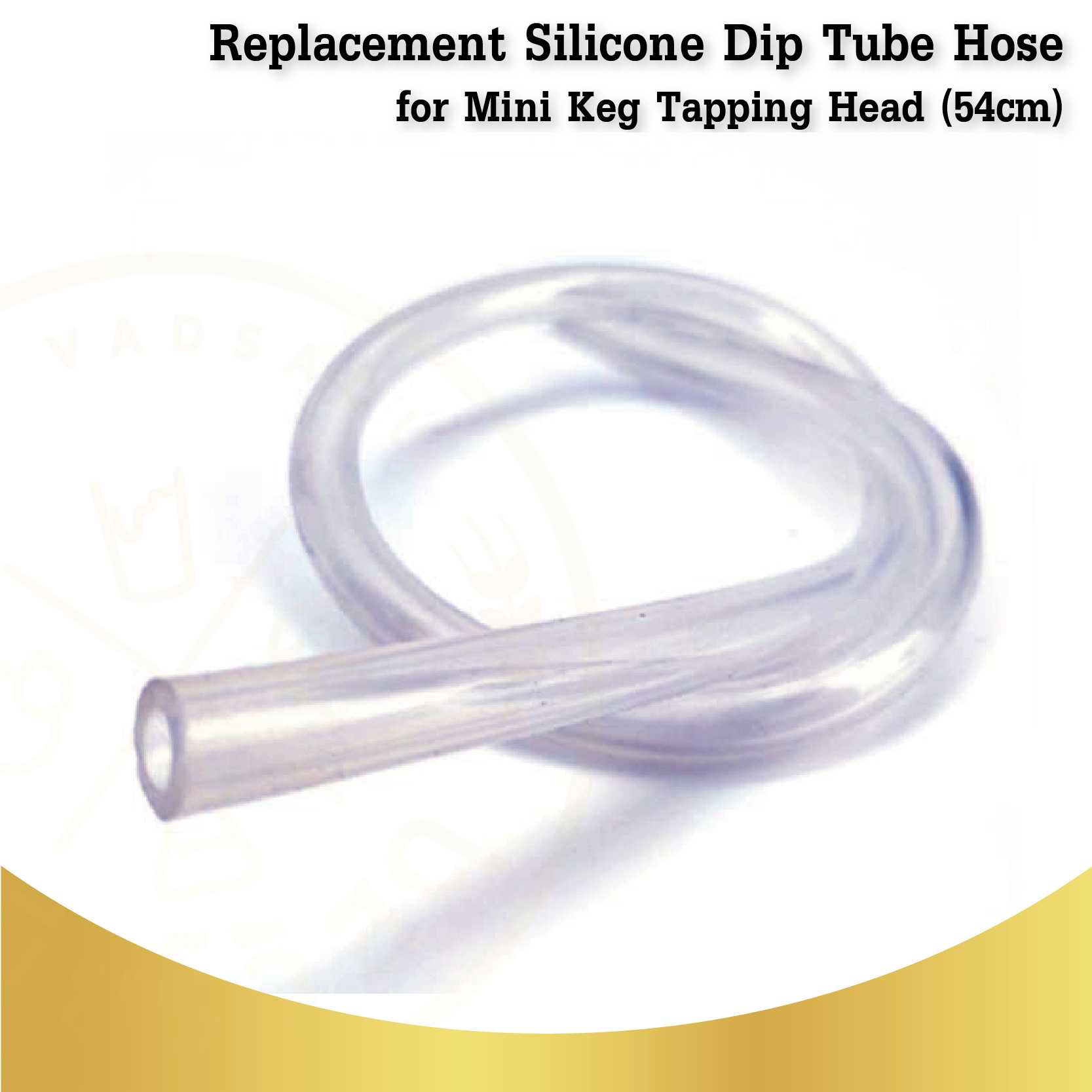 Replacement Silicone Dip Tube Hose for Mini Keg Tapping Head (54cm)