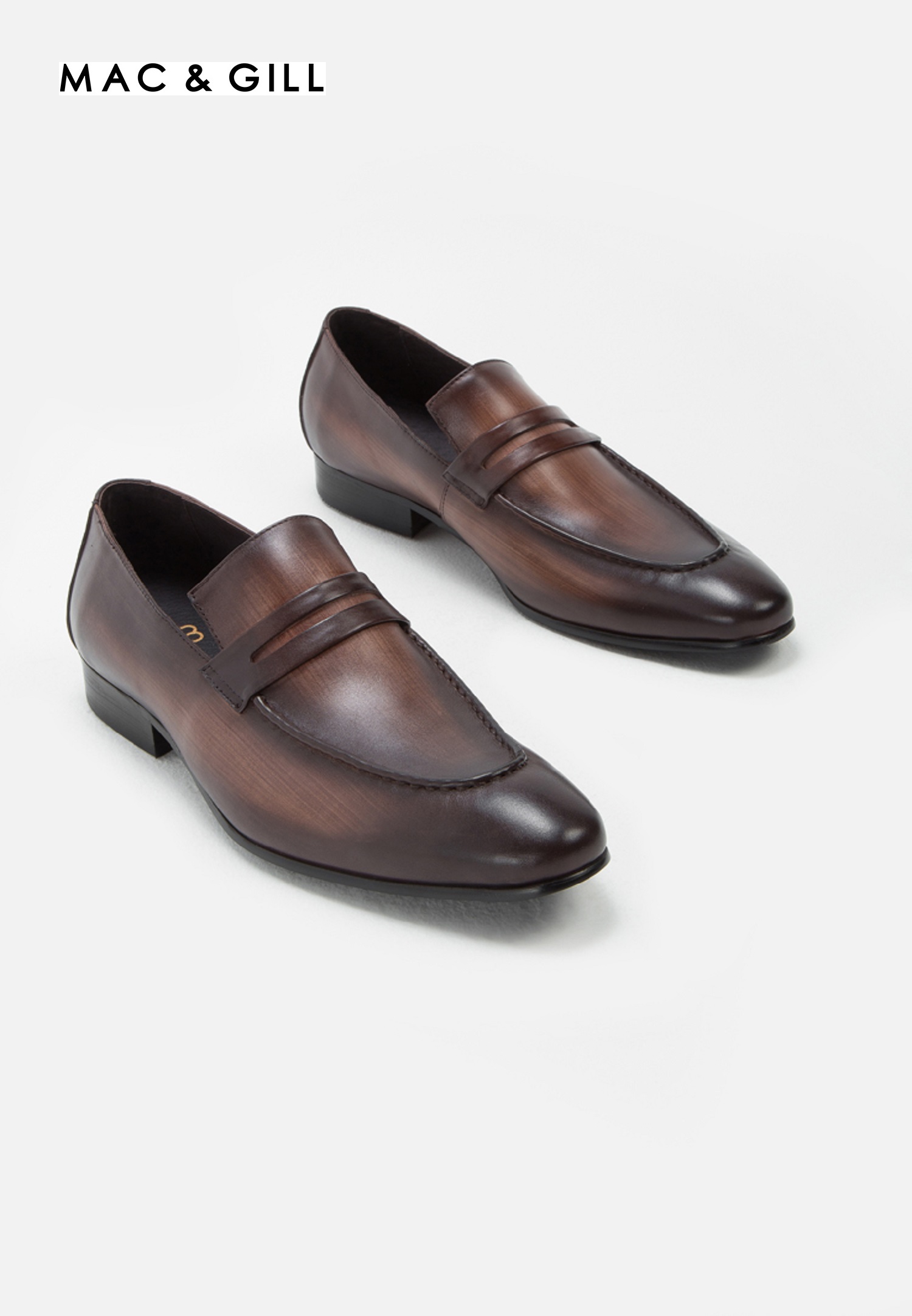 MAC&GILL รองเท้าผู้ชายหนังแท้แบบสวม Style โลฟเฟอร์ FELIPE PENNY LOAFER Casual and Formal Wear