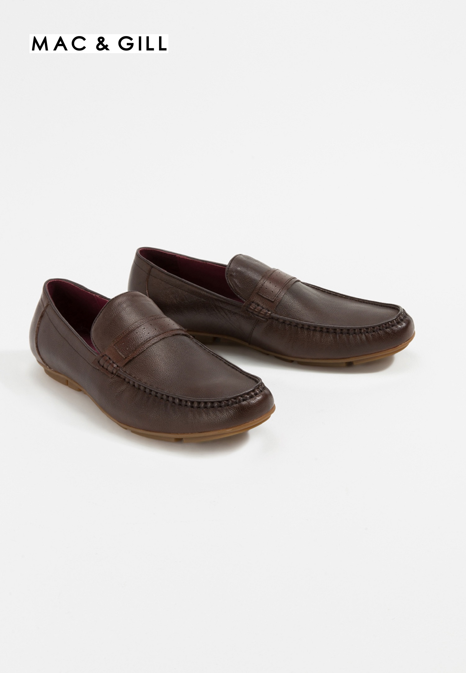 MAC&GILL Santino Loafers lรองเท้าผู้ชายหนังแท้แบบโลฟเฟอร์ สวมทางการและออกงาน Casual Soft Leather Original