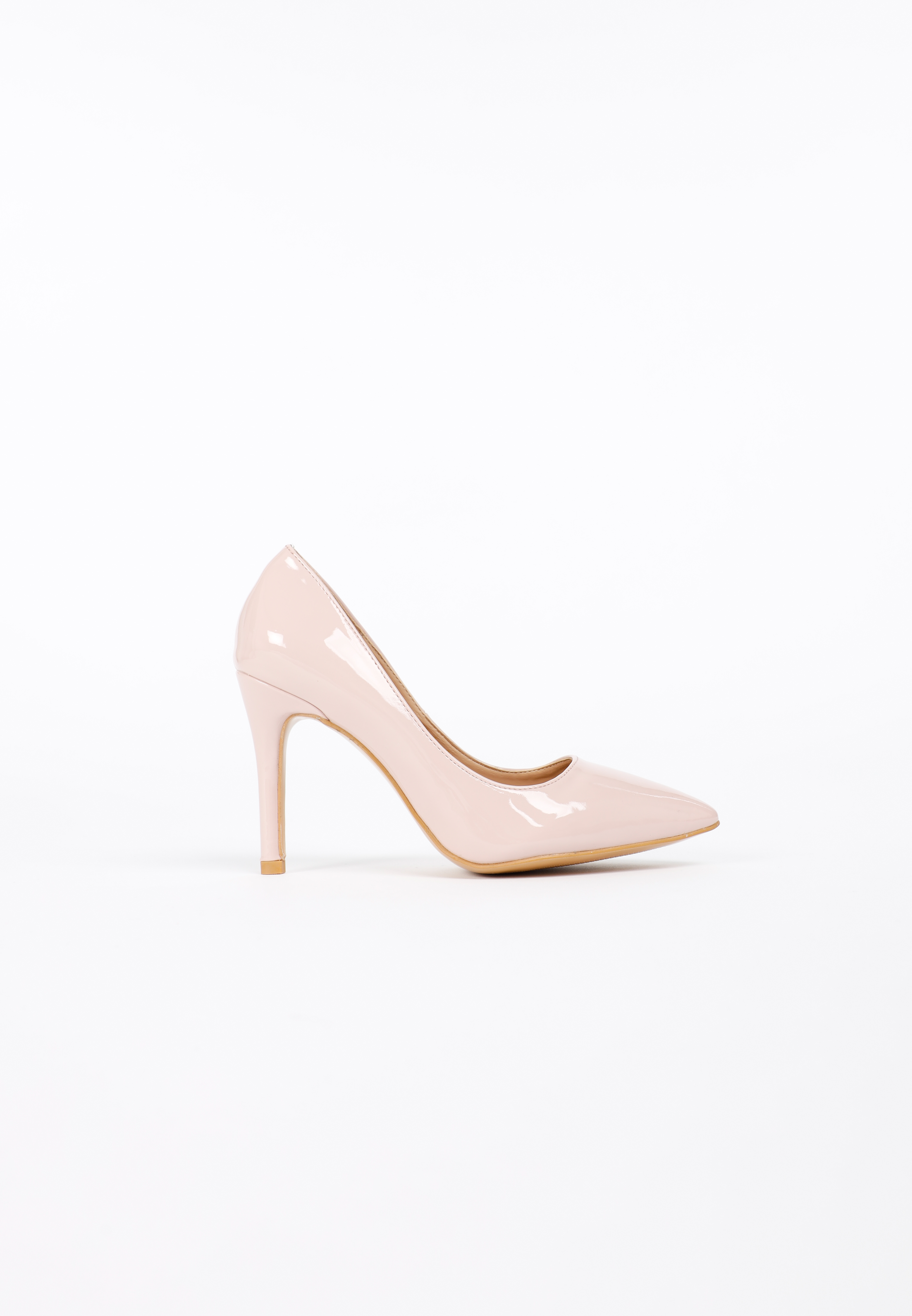 รองเท้าส้นสูง ดีไซน์หัวแหลม Pink Patent High Heels MAC & GILL