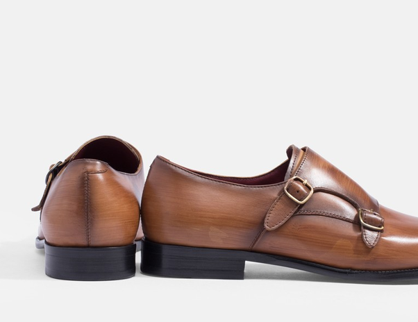 LEATHER DOUBLE BUCKLE SHOES - Mac-gill